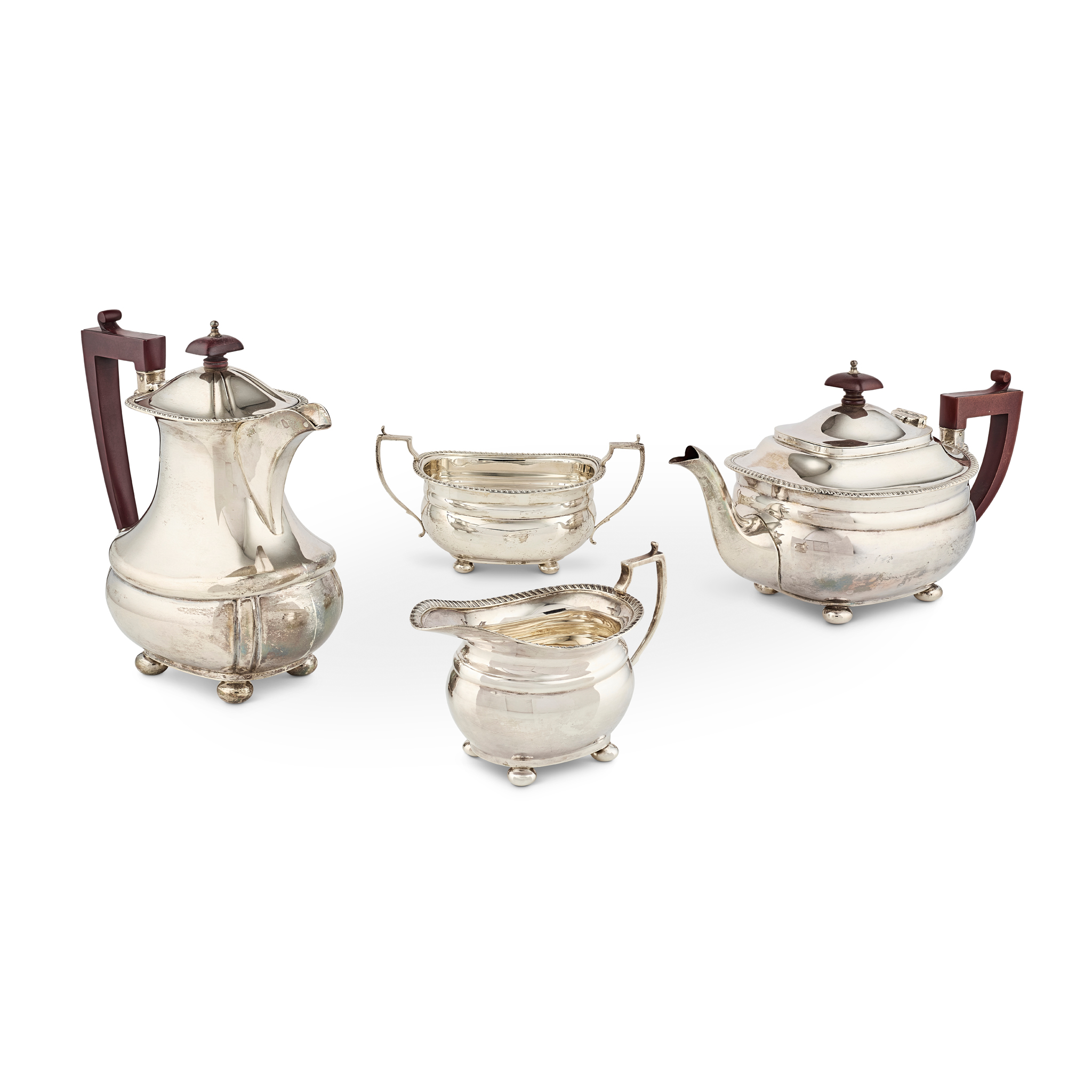 A 1940s FOUR PIECE TEA SERVICE