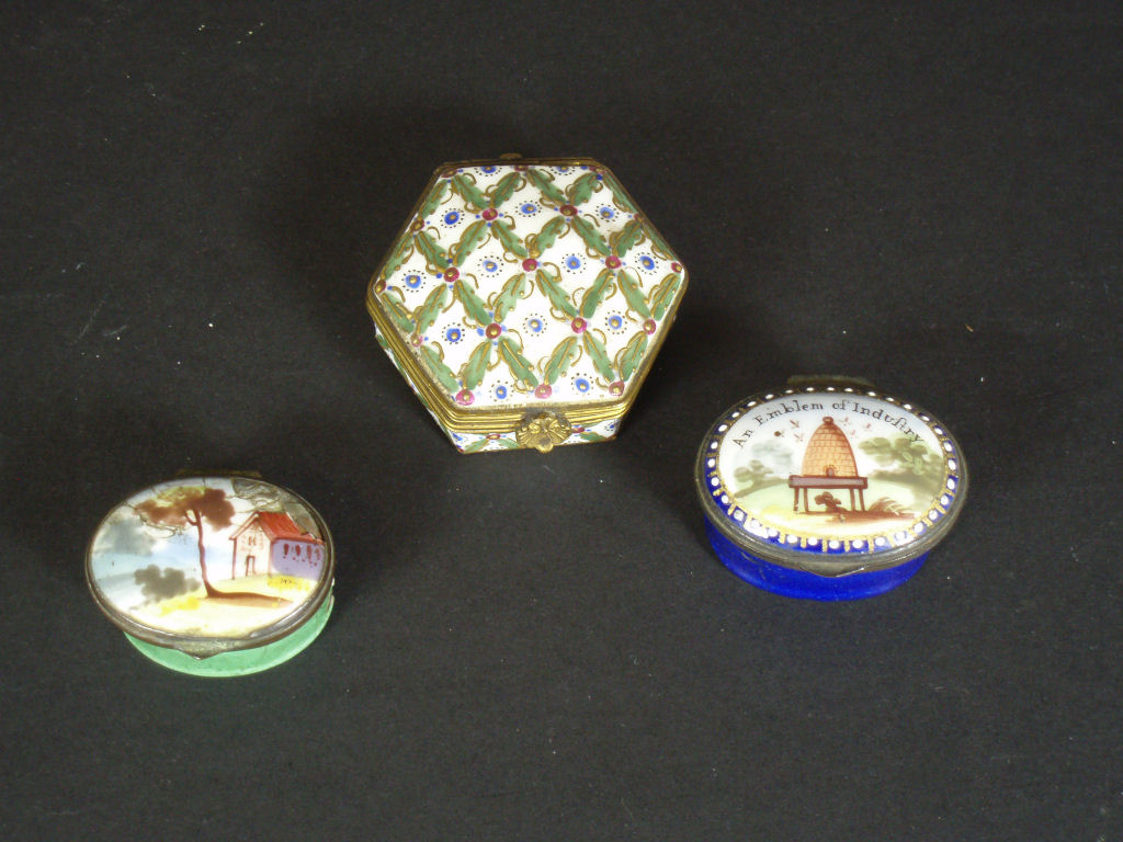 A 19th century Battersea enamel box