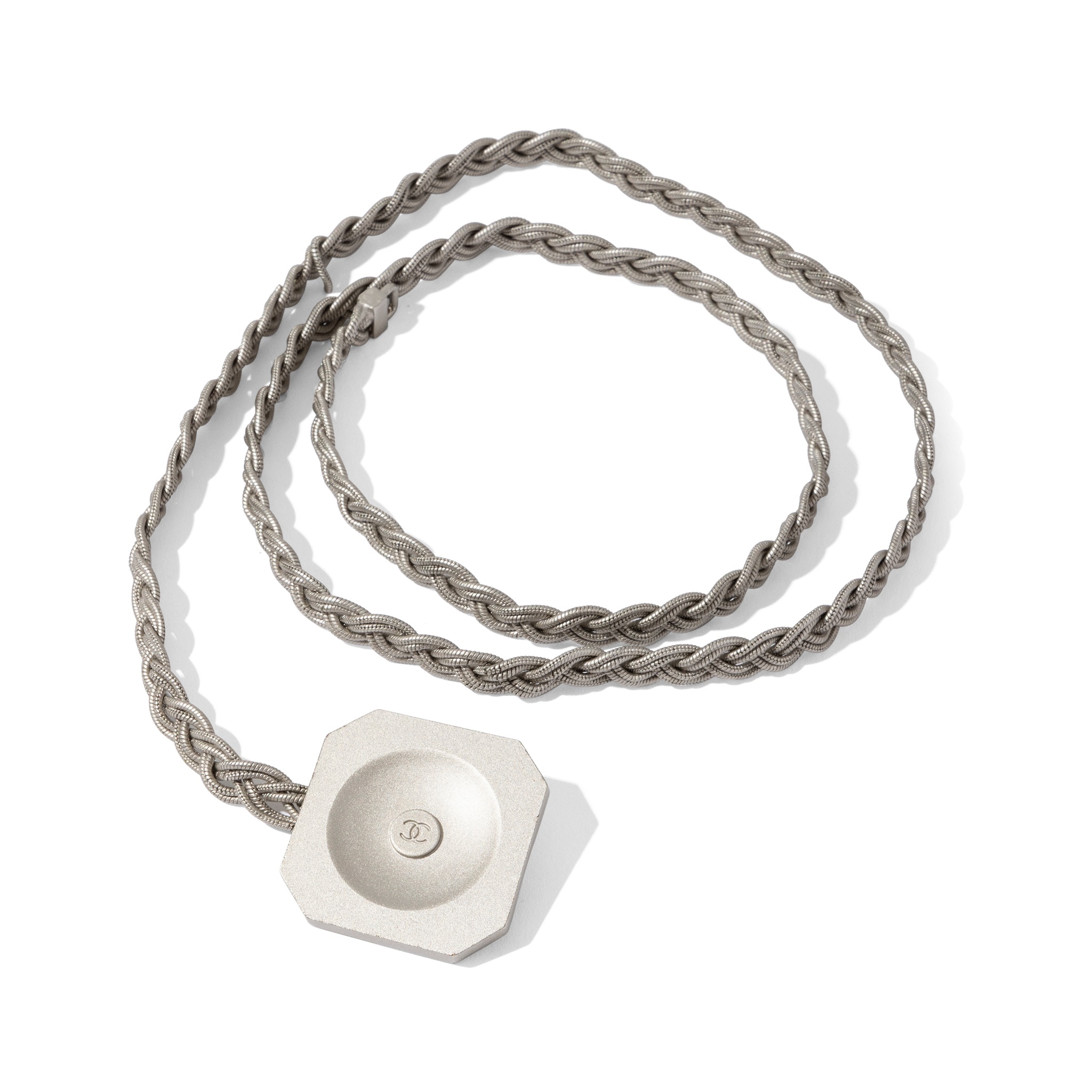 Chanel: A silver-plated belt