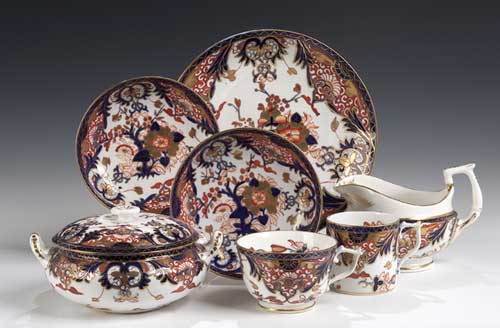 A composite and extensive Derby tea and coffee set