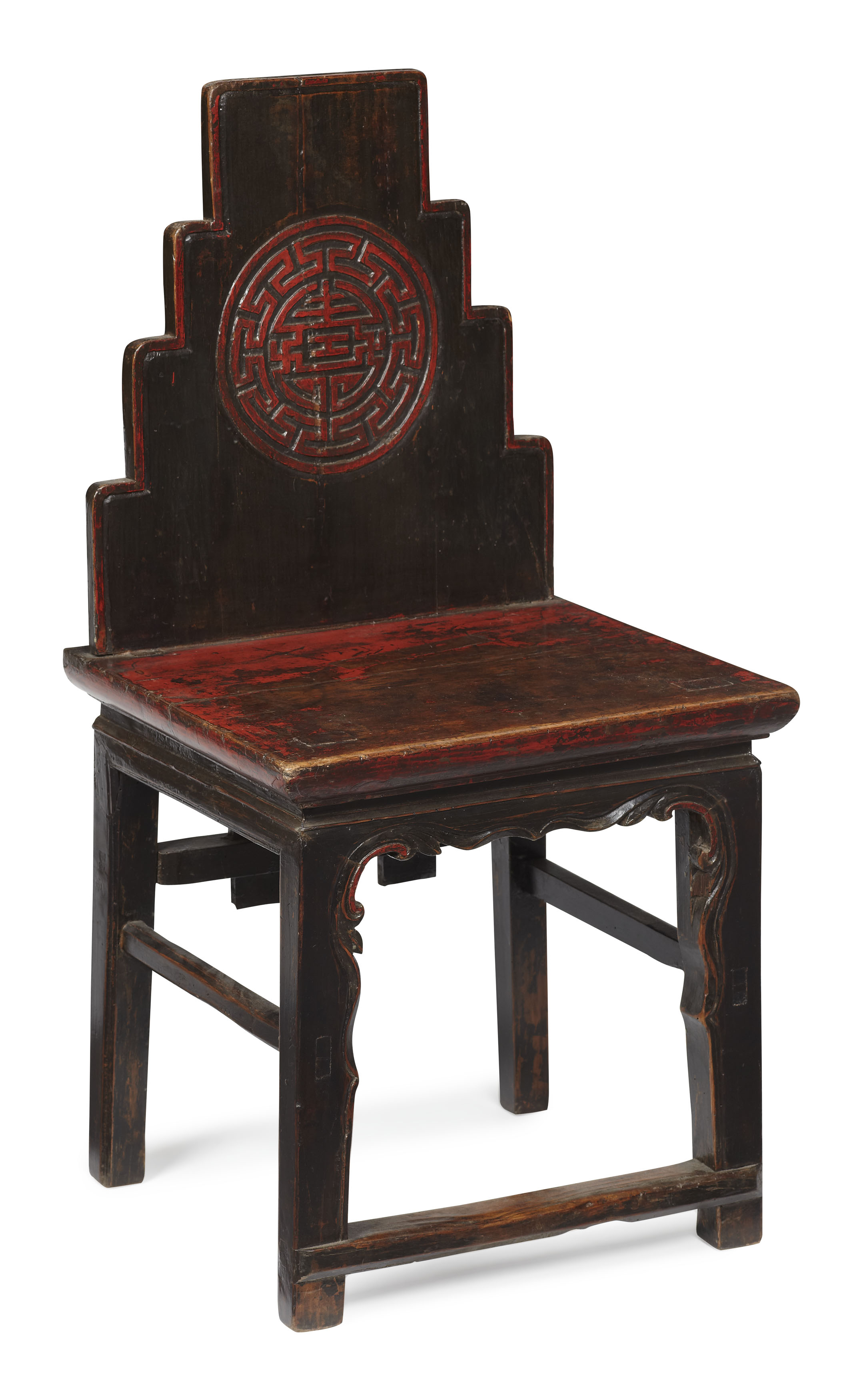 CHINESE RED LACQUER CHAIR
