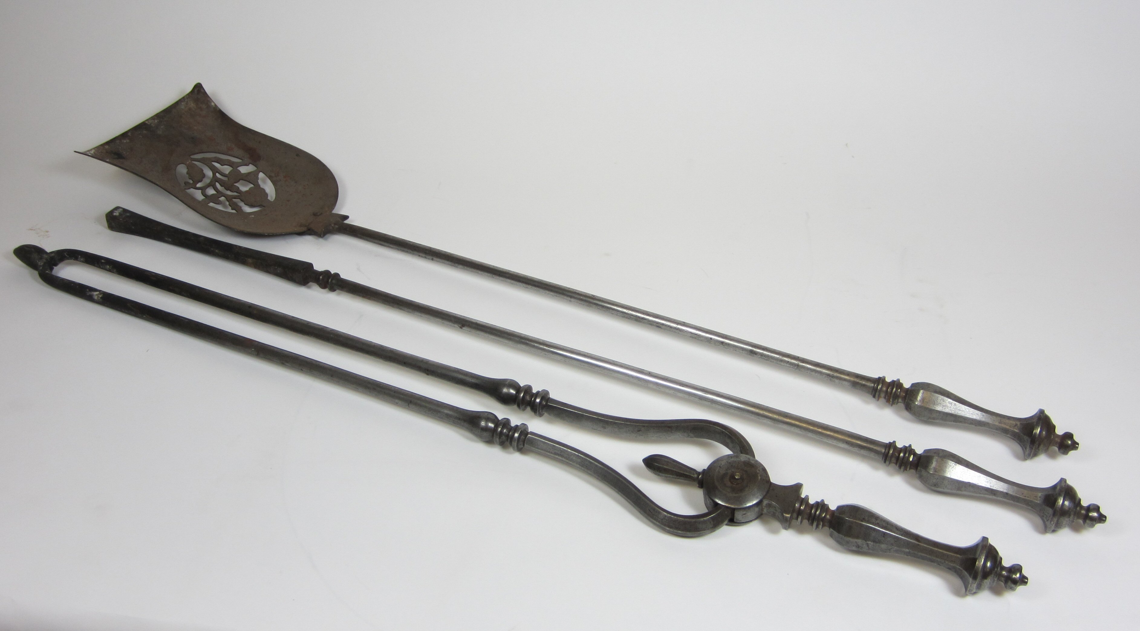 SET OF STEEL FIRE IRONS