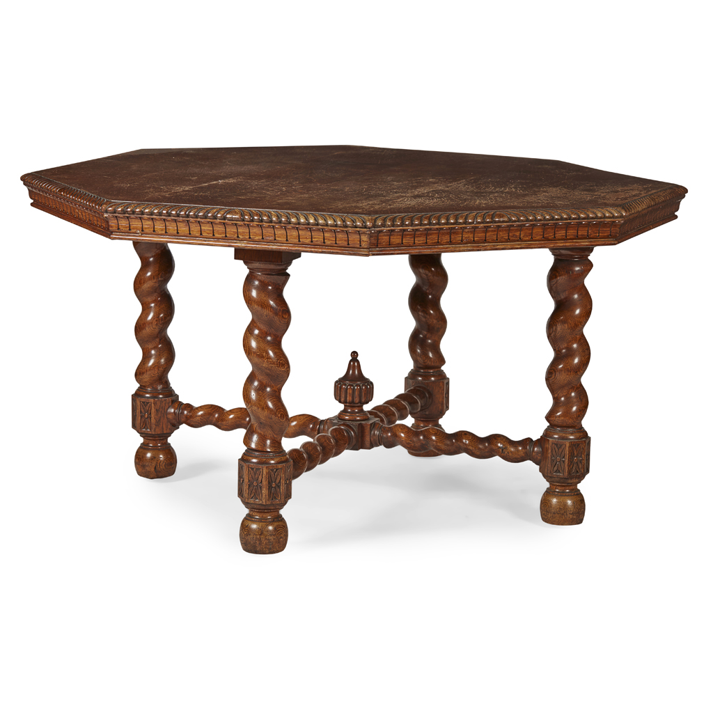 OCTAGONAL OAK CENTRE TABLE