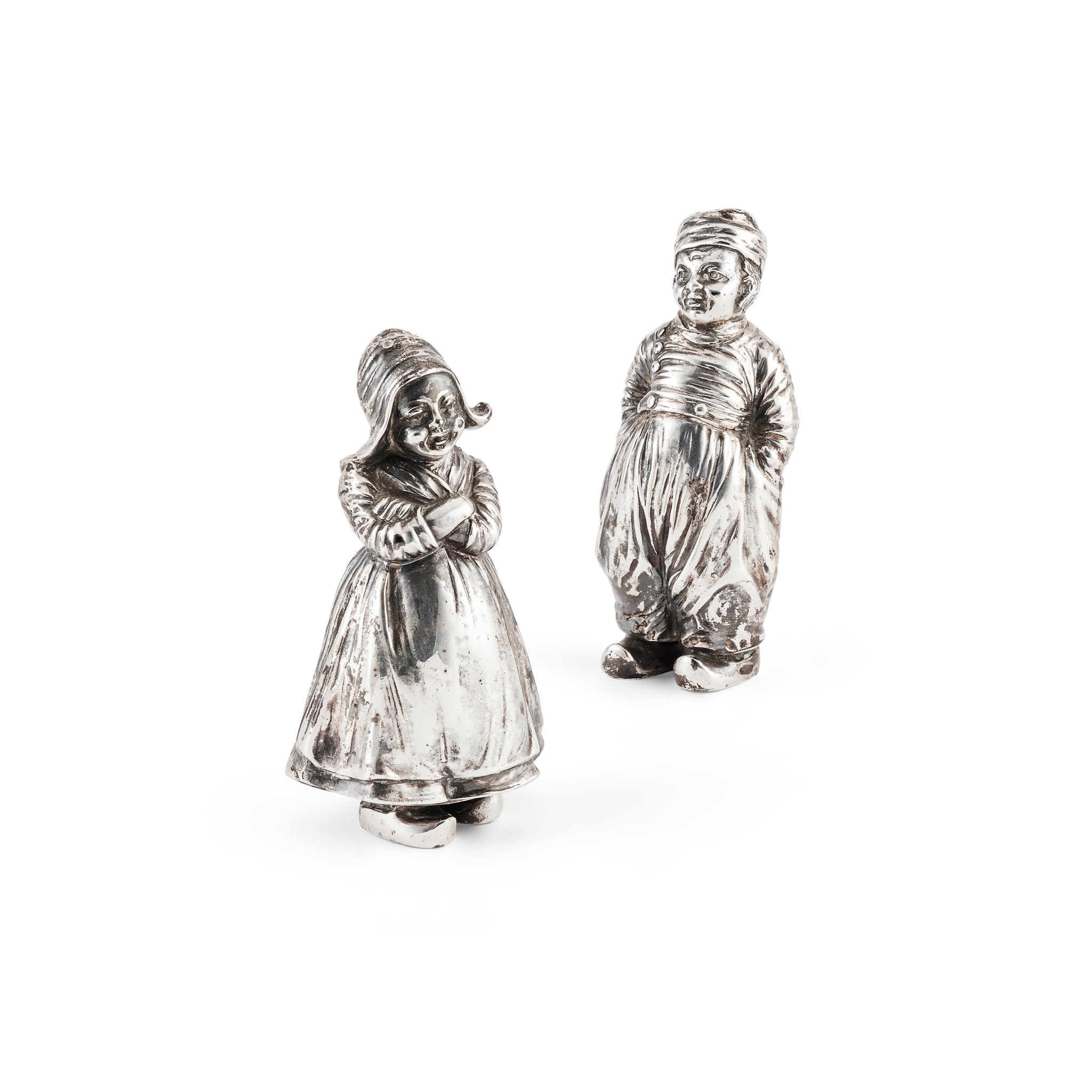 A 19TH CENTURY GERMAN HANNAU PEPPER SET