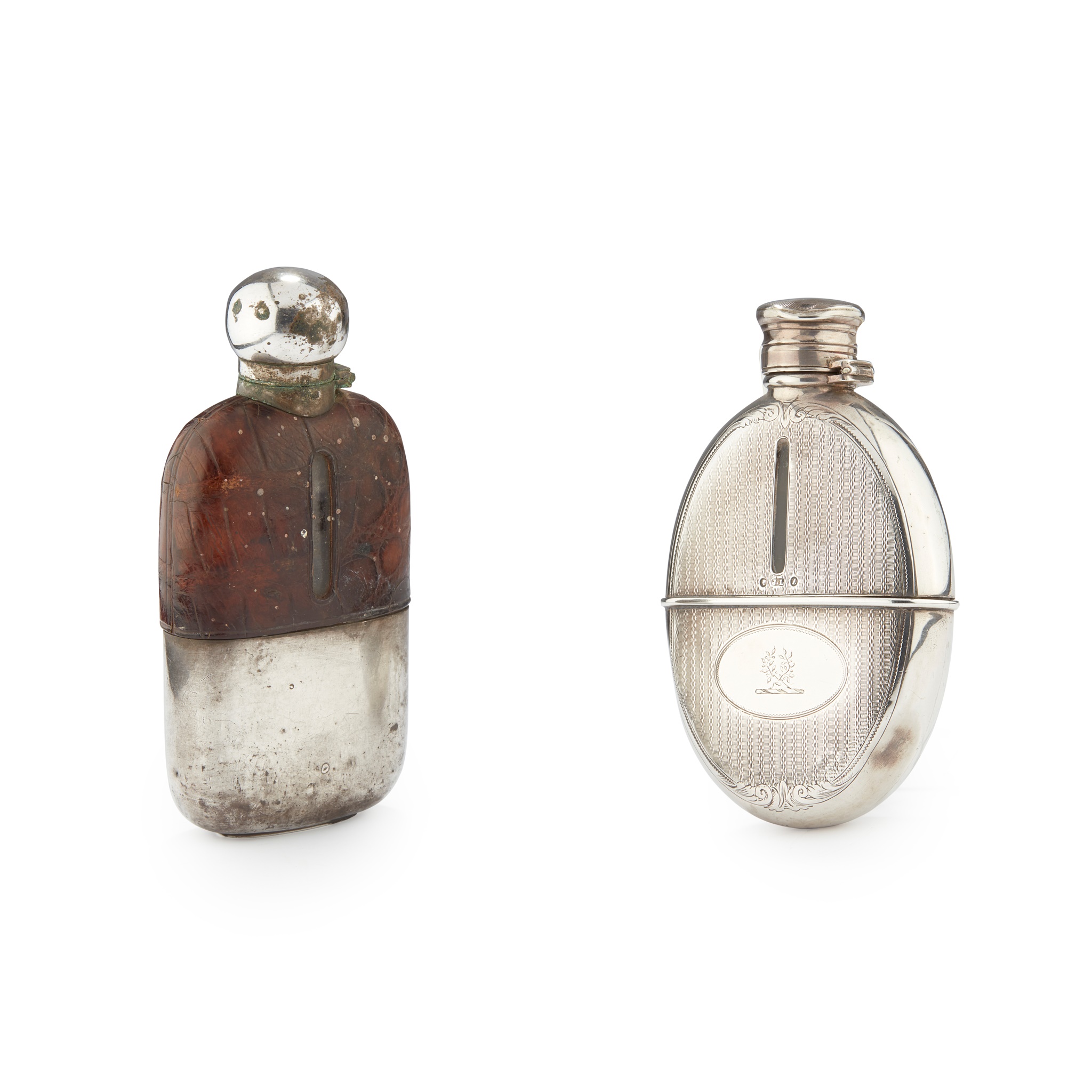A VICTORIAN HIP FLASK