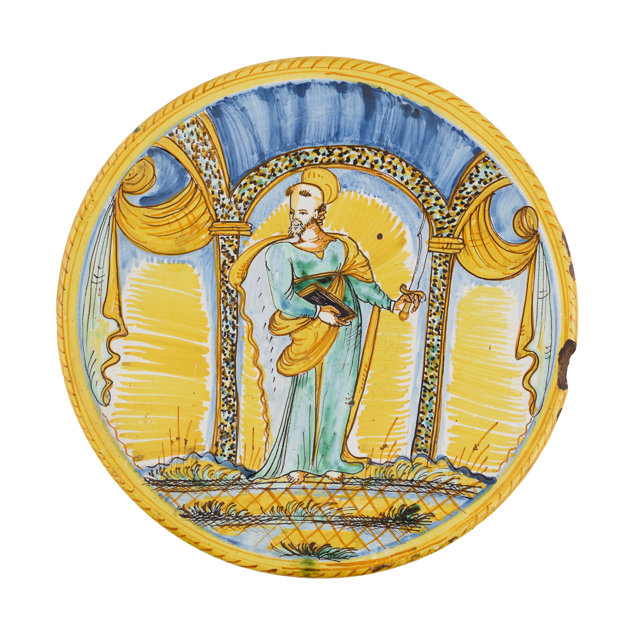 ITALIAN MAIOLICA MONTELUPO DISH