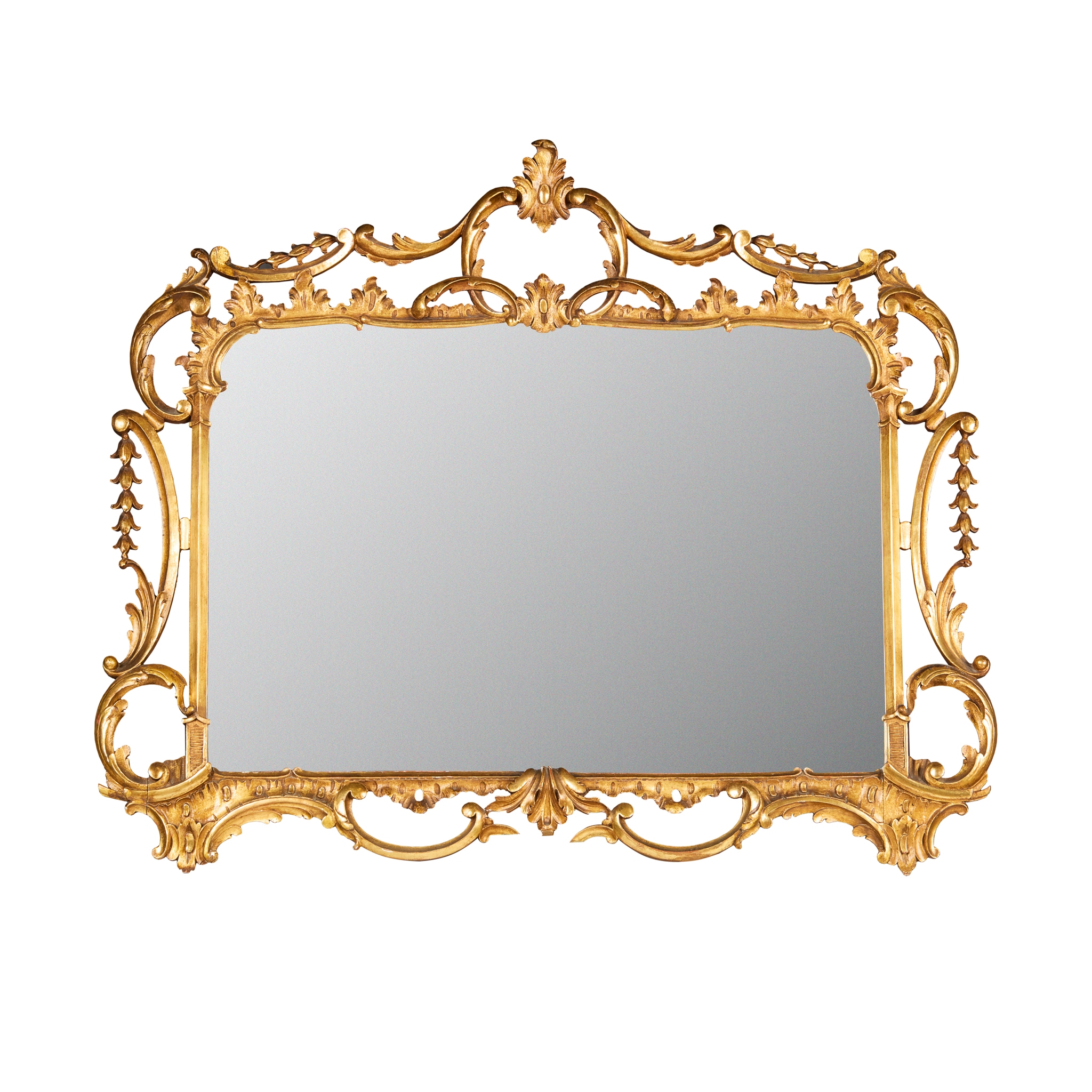 GEORGE III GILTWOOD SMALL OVERMANTEL MIRROR