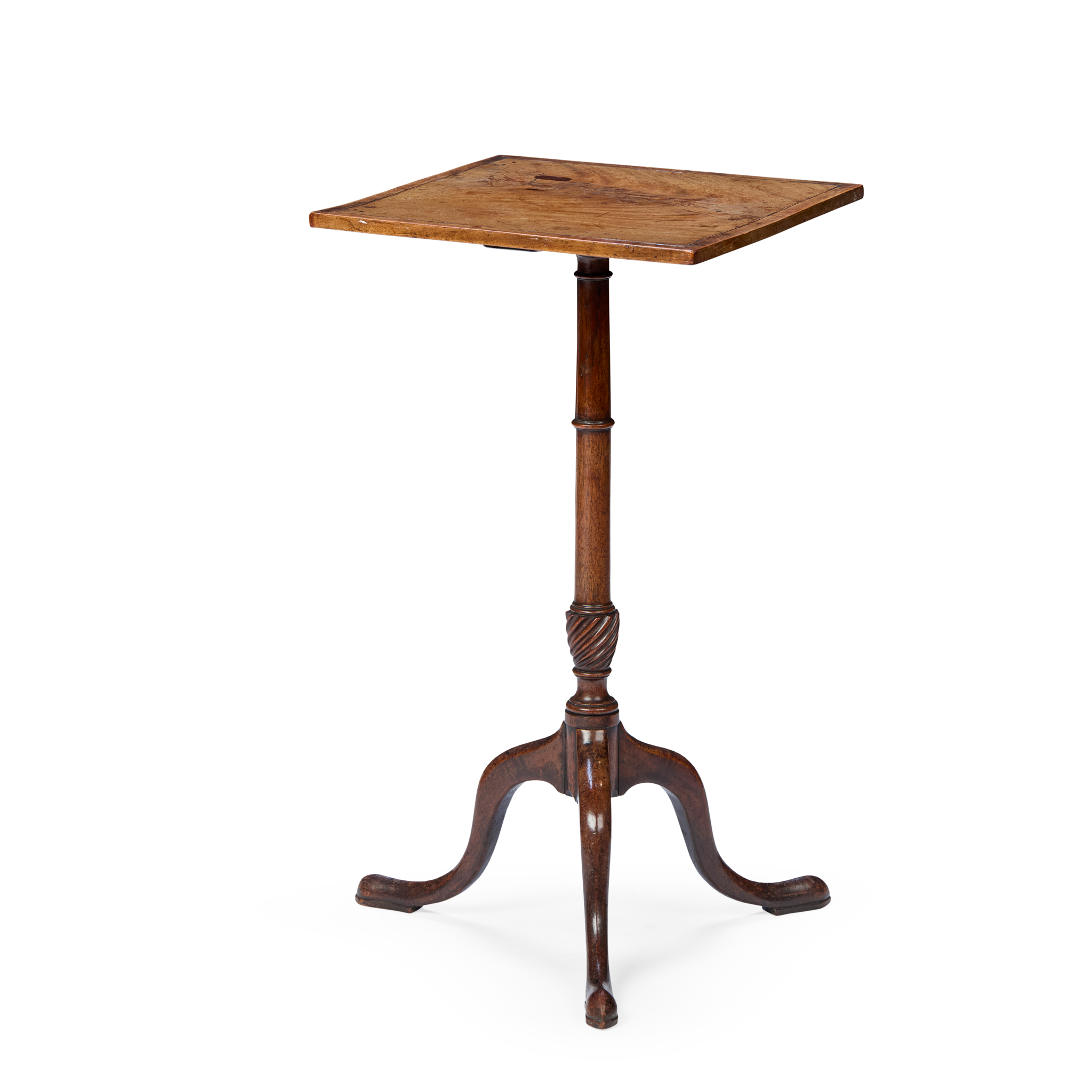 GEORGE III MAHOGANY TRIPOD WINE TABLE