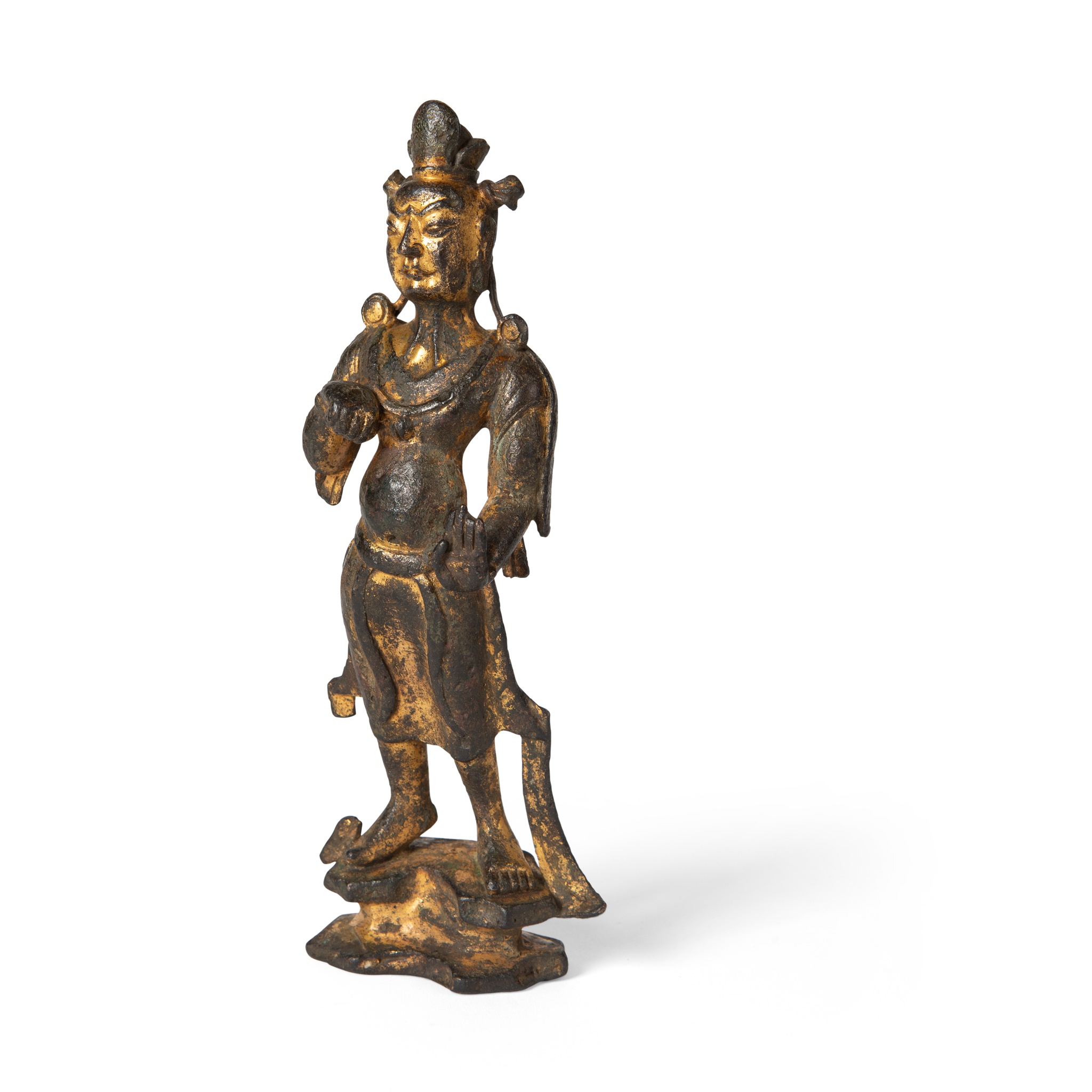 GILT BRONZE BODHISATTVA