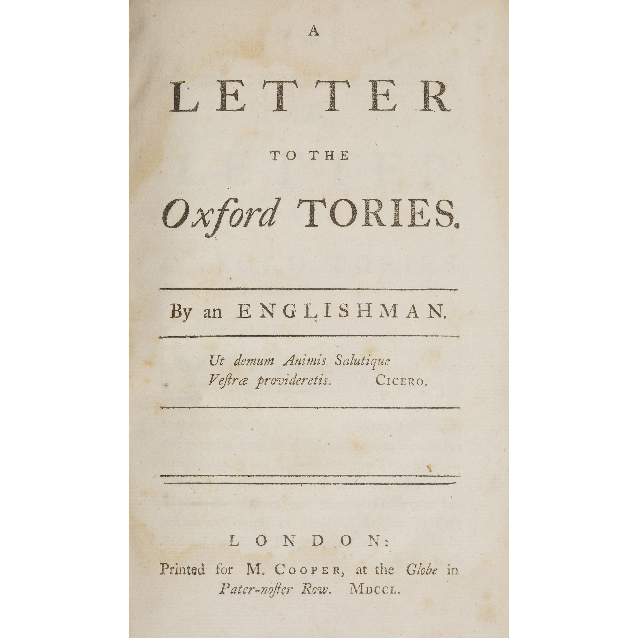 JACOBITE PAMPHLETS, 1748-1756