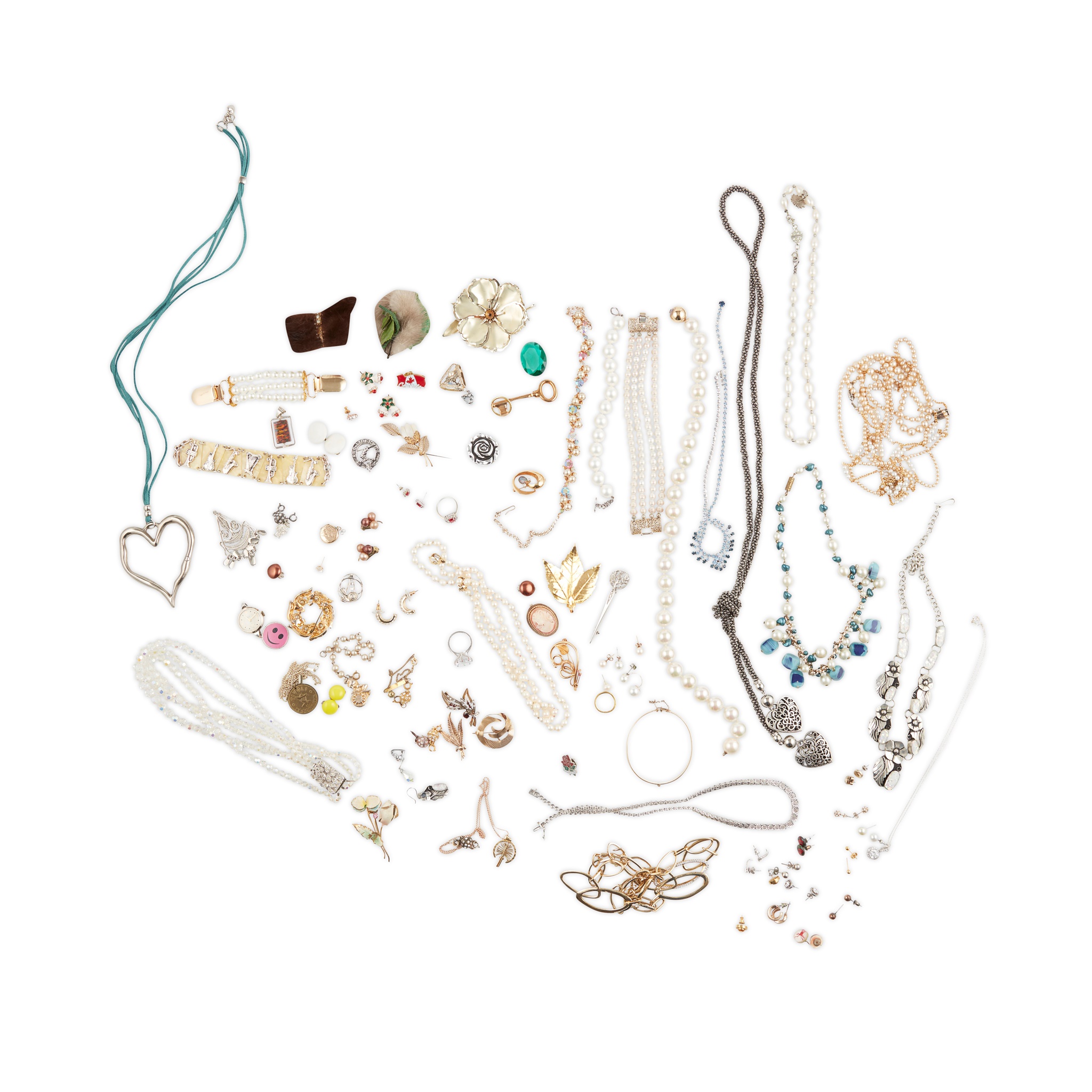 A collection of gem-set and costume jewellery