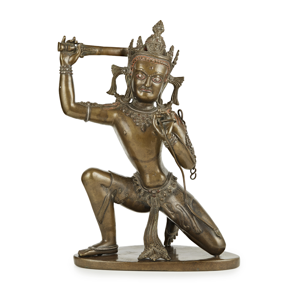 LARGE BRONZE FIGURE OF ACHALA