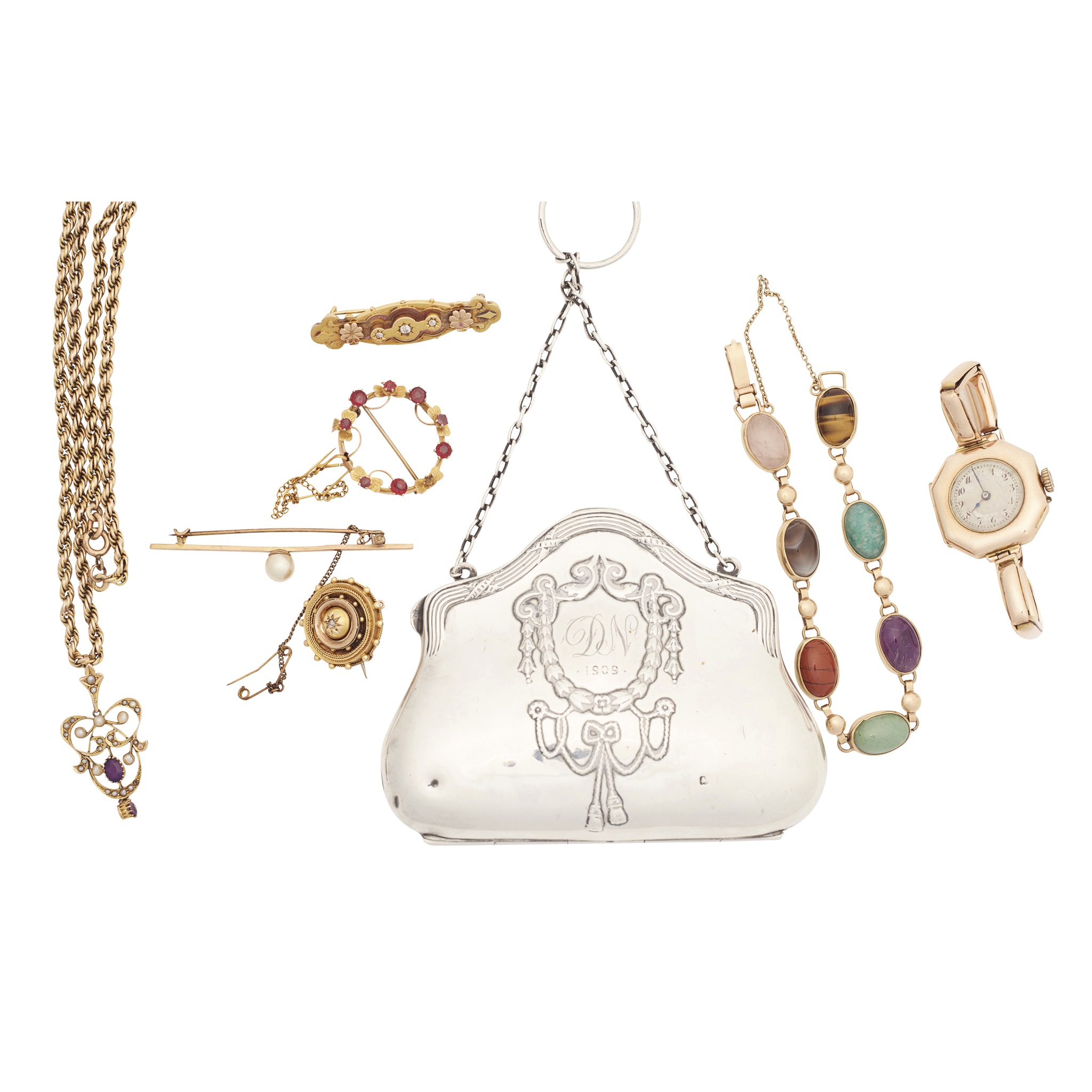 A collection of jewellery