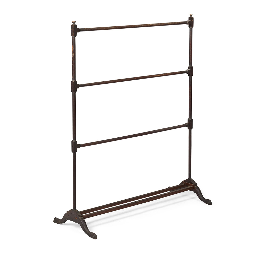 GEORGE III MAHOGANY TOWEL AIRER
