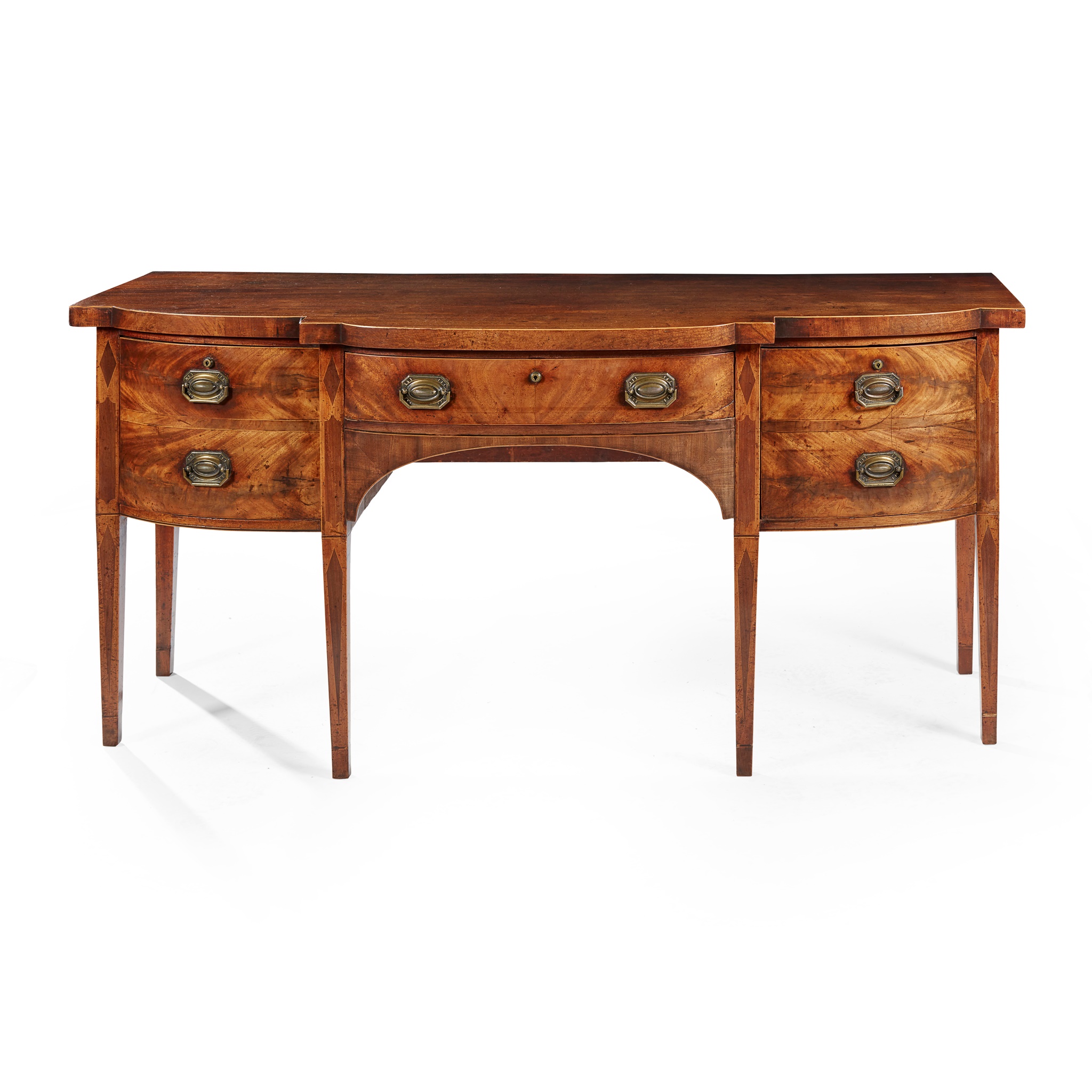 GEORGE III MAHOGANY INLAID SIDEBOARD
