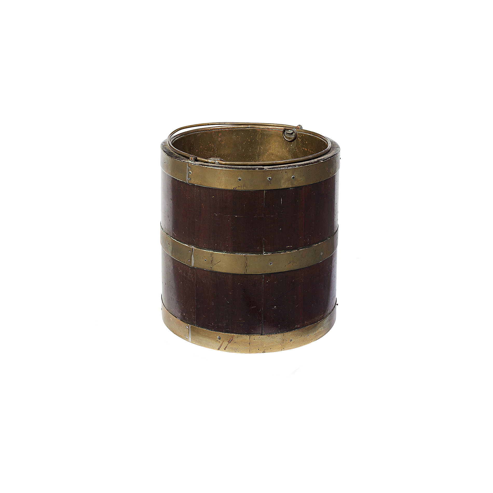 GEORGE III MAHOGANY PEAT BUCKET