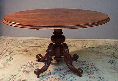 A mahogany breakfast table