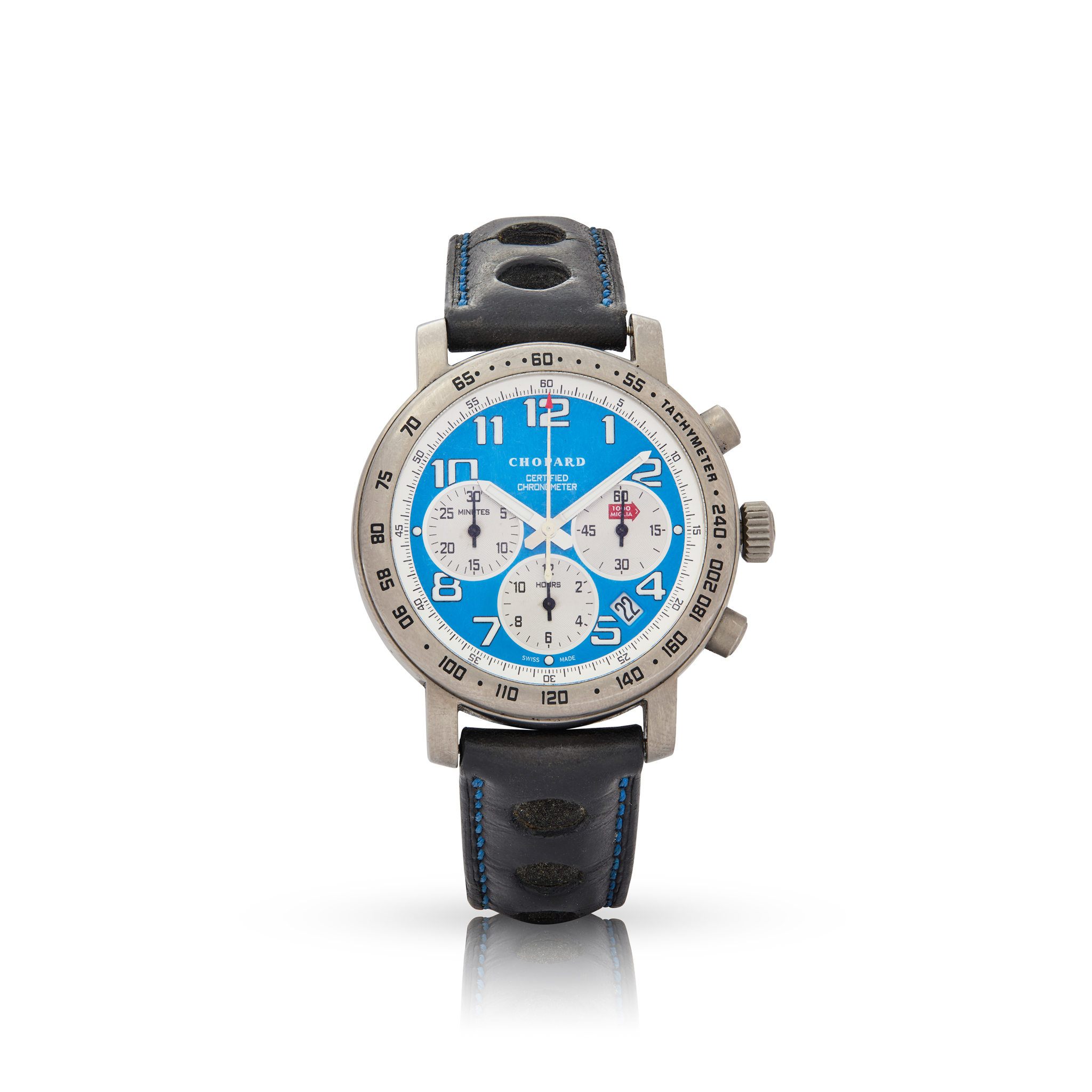 Chopard. A limited-edition titanium automatic chronograph wristwatch