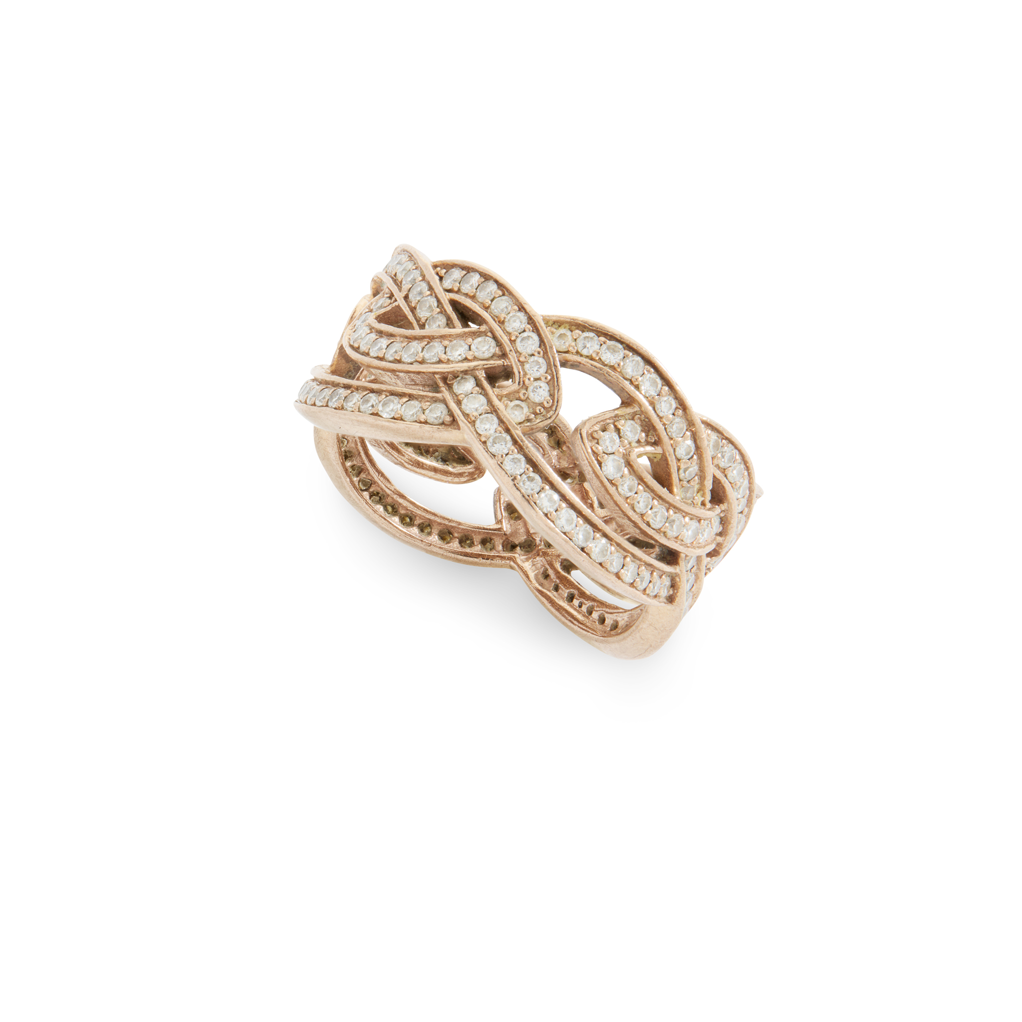 Clogau: A Welsh 9ct rose gold and diamond dress ring