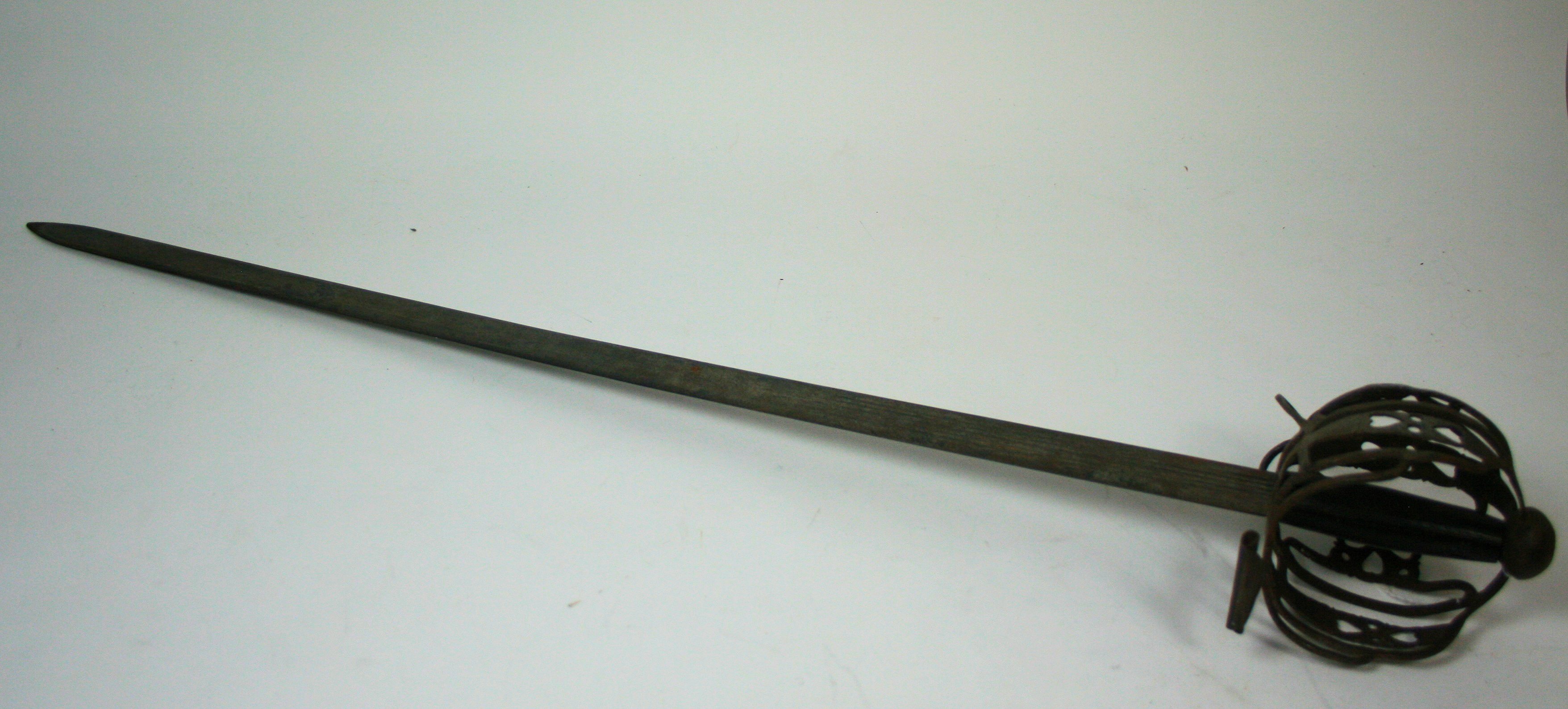 A Scottish basket-hilted broad-sword