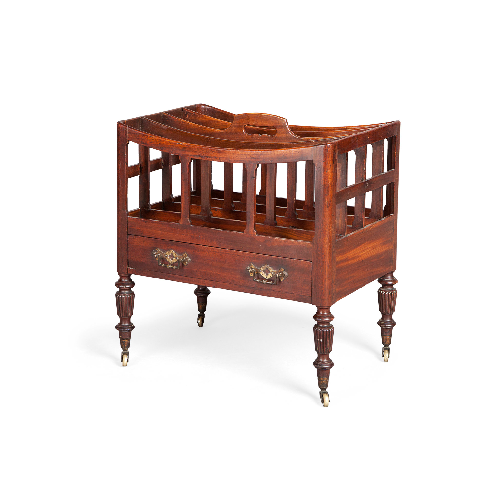 LATE REGENCY MAHOGANY CANTERBURY