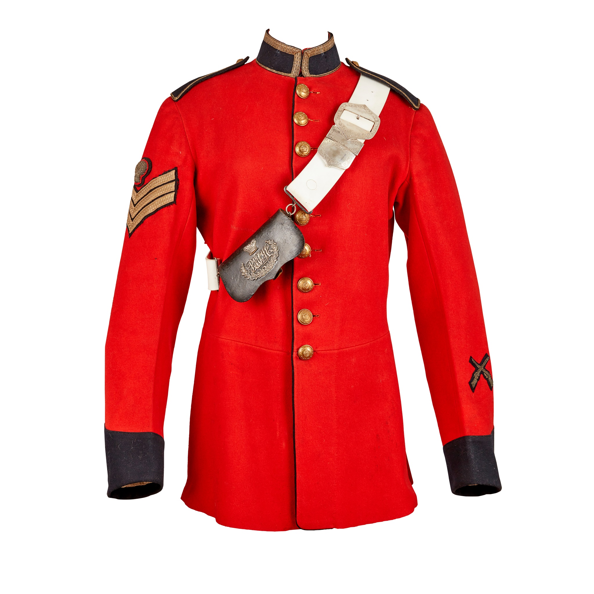 A LATE VICTORIAN LOTHIANS & BERWICKSHIRE YEOMANRY CAVALRY UNIFORM