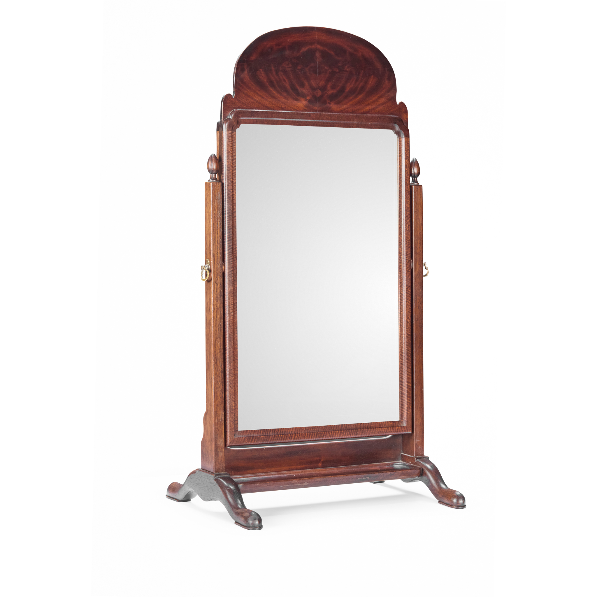 GEORGE I STYLE MAHOGANY DRESSING MIRROR, BY WHYTOCK & REID