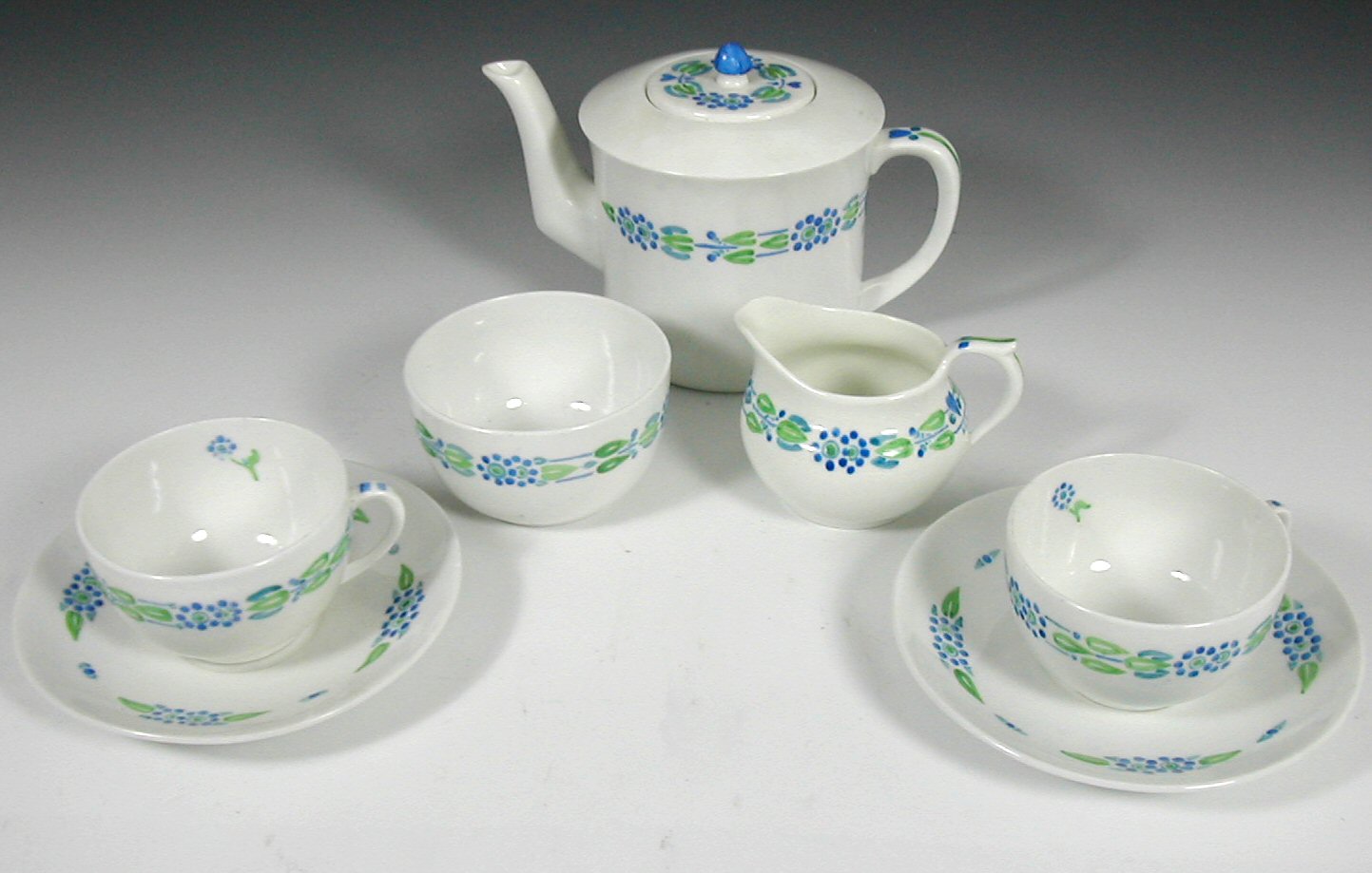 A De Courcey Lewthwaite Dewar breakfast set,