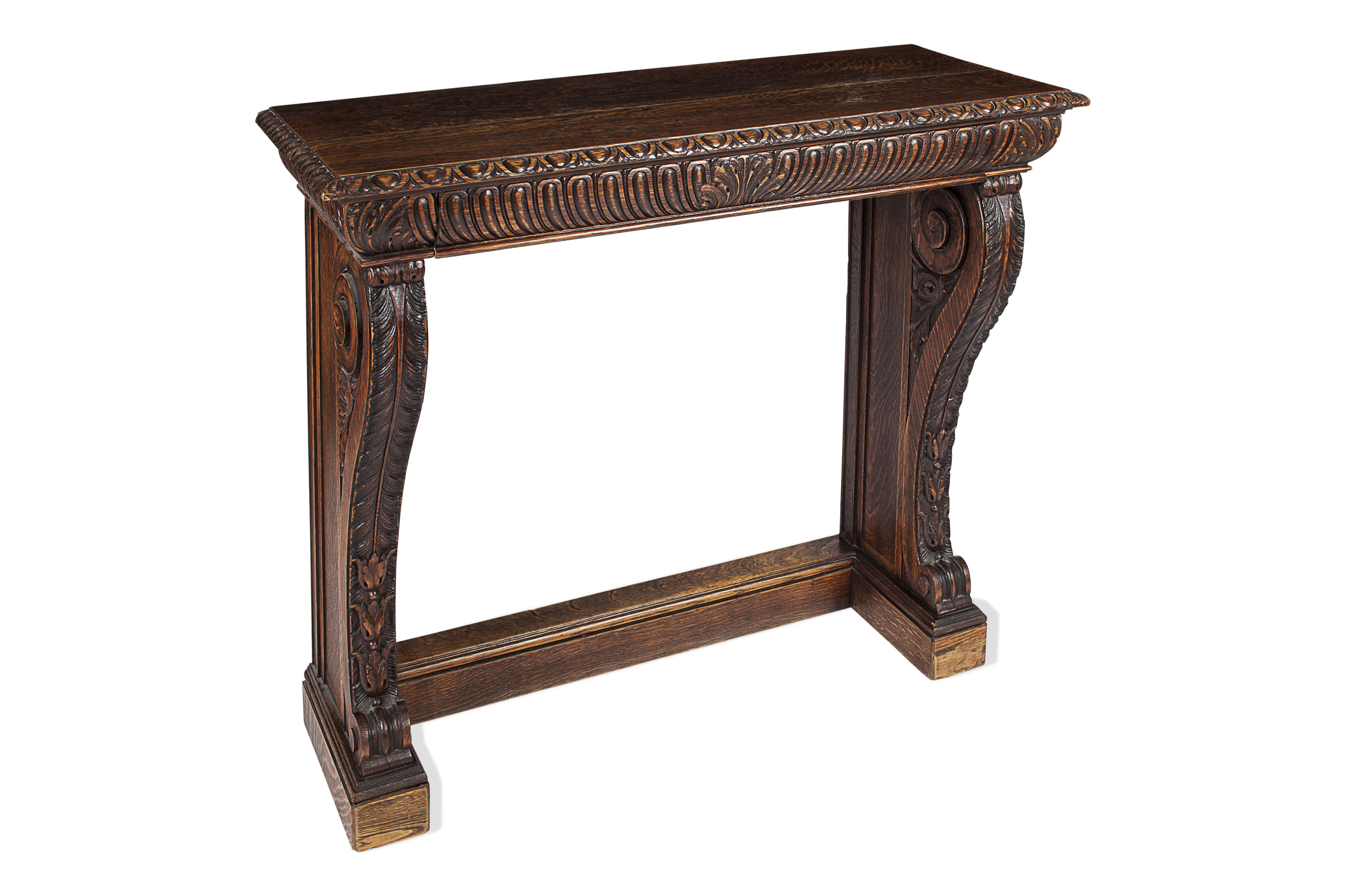 AMERICAN OAK CONSOLE TABLE