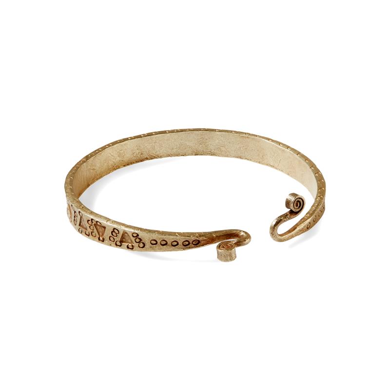 A Viking gold bangle,