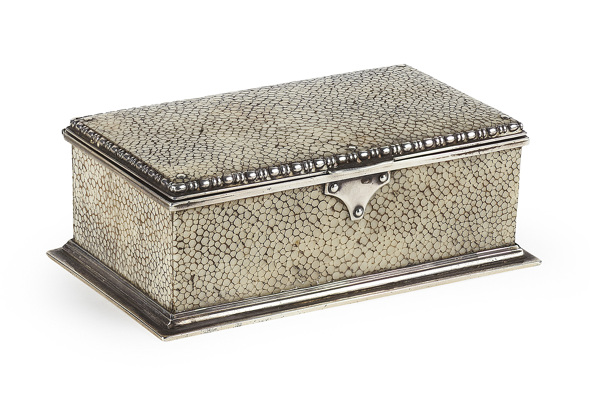 SILVER AND SHAGREEN BOX