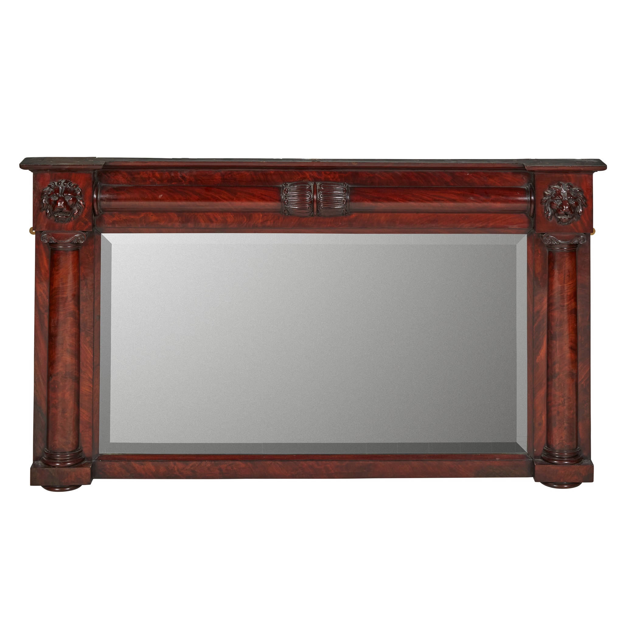 REGENCY MAHOGANY OVERMANTEL MIRROR
