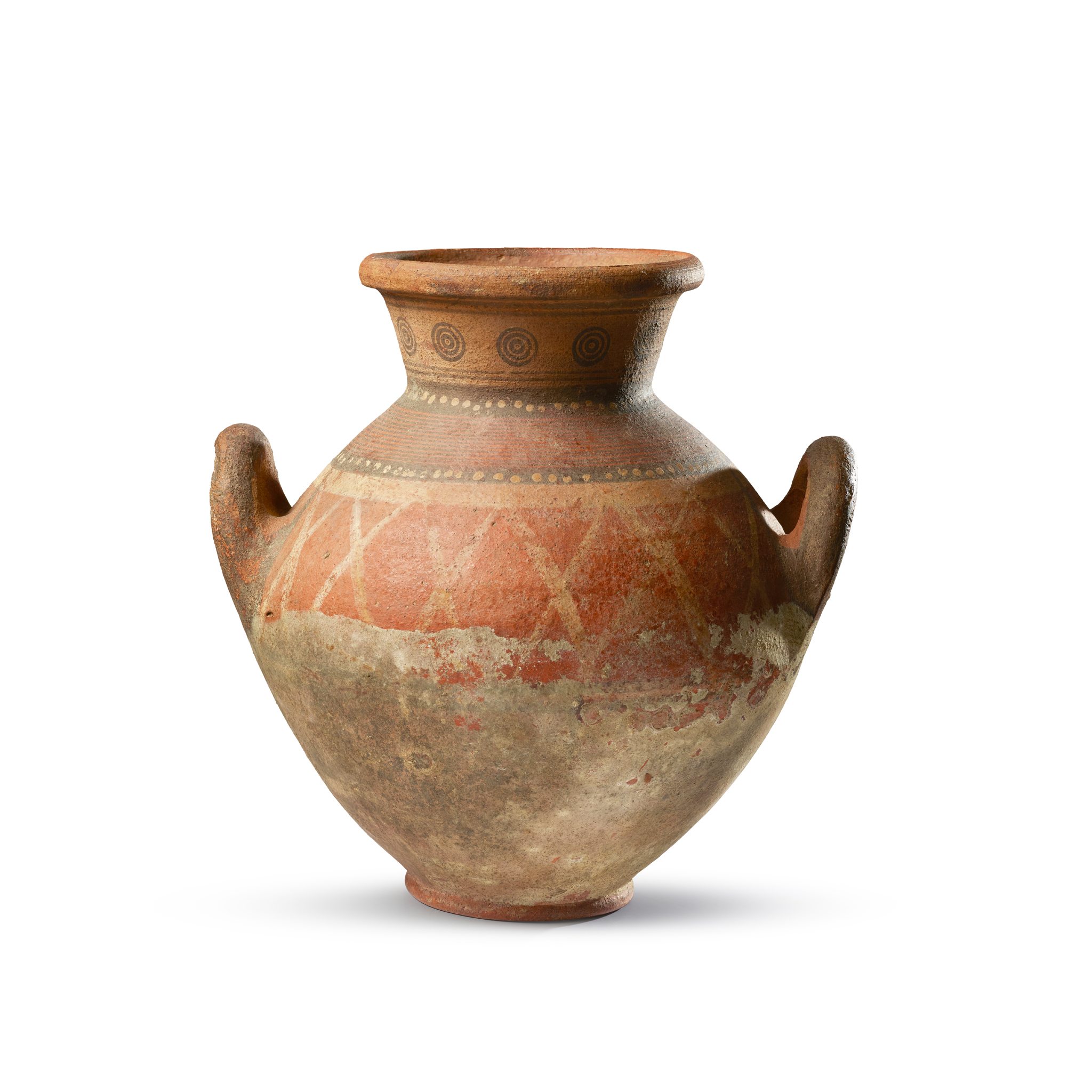 ANCIENT CYPRIOT BICHROME WARE AMPHORA