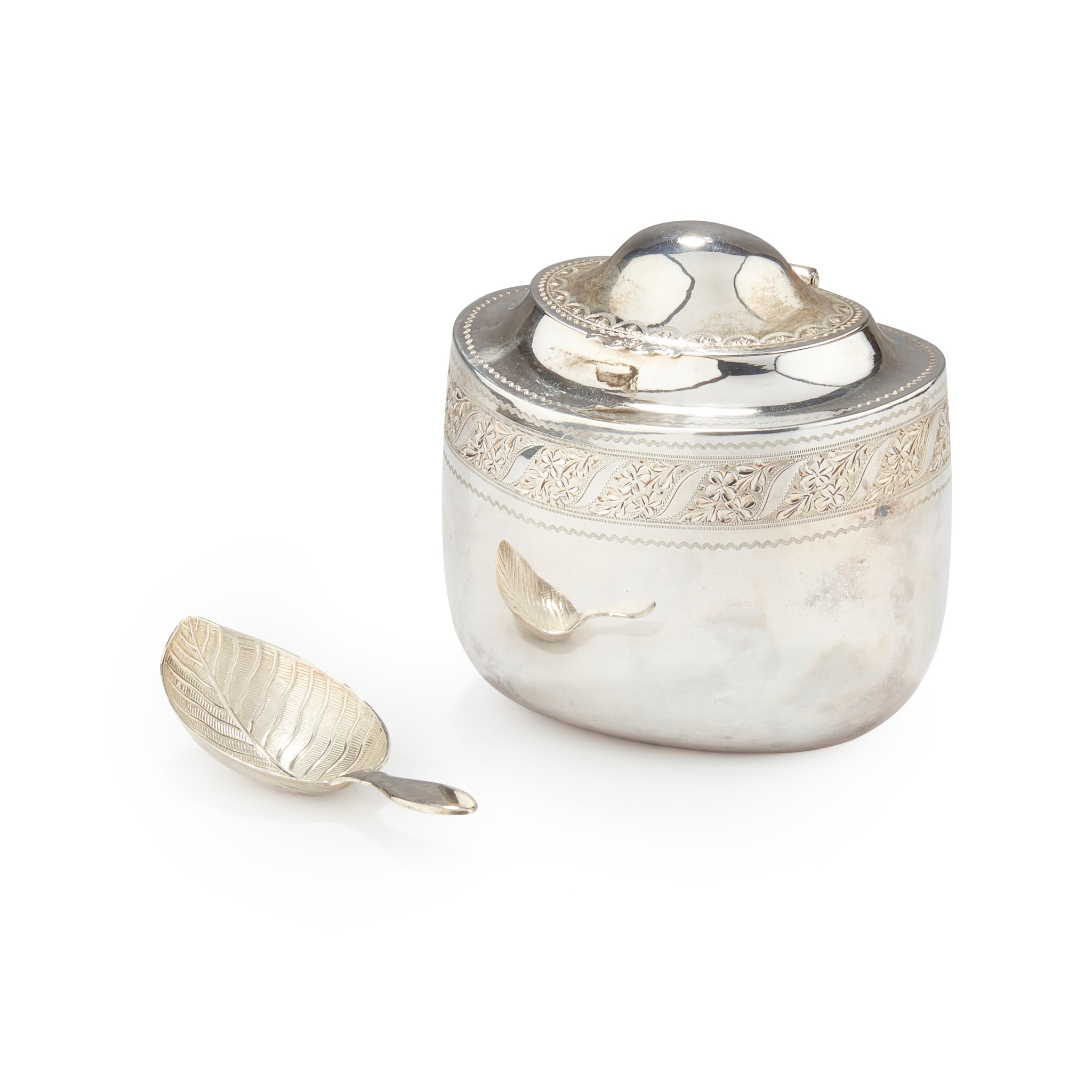 A LATE VICTORIAN TEA CADDY