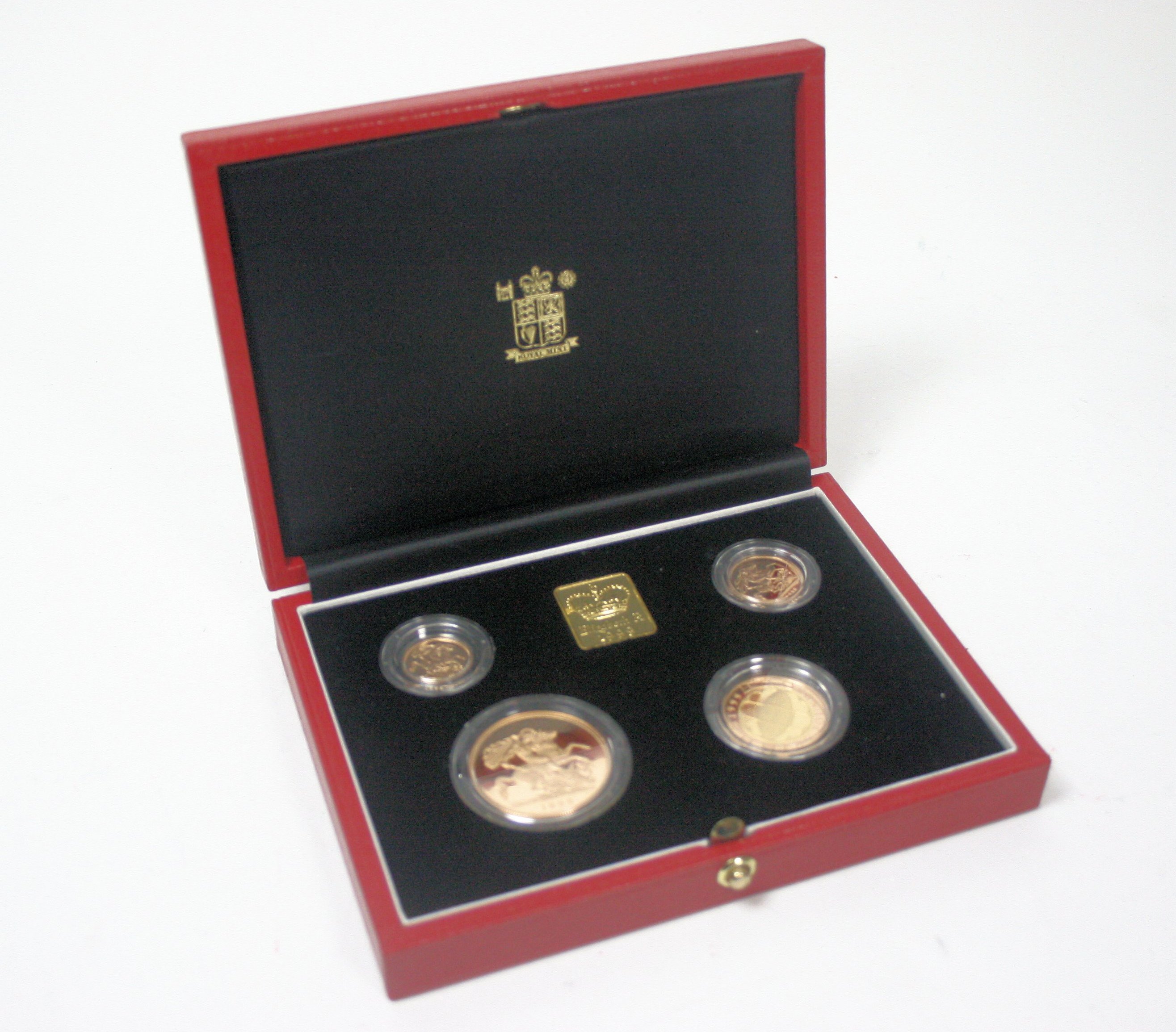 A 1999 four coin gold proof set