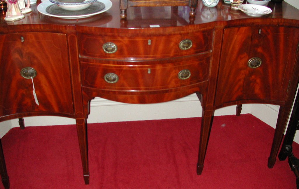 An Edwardian mahogany sideboard