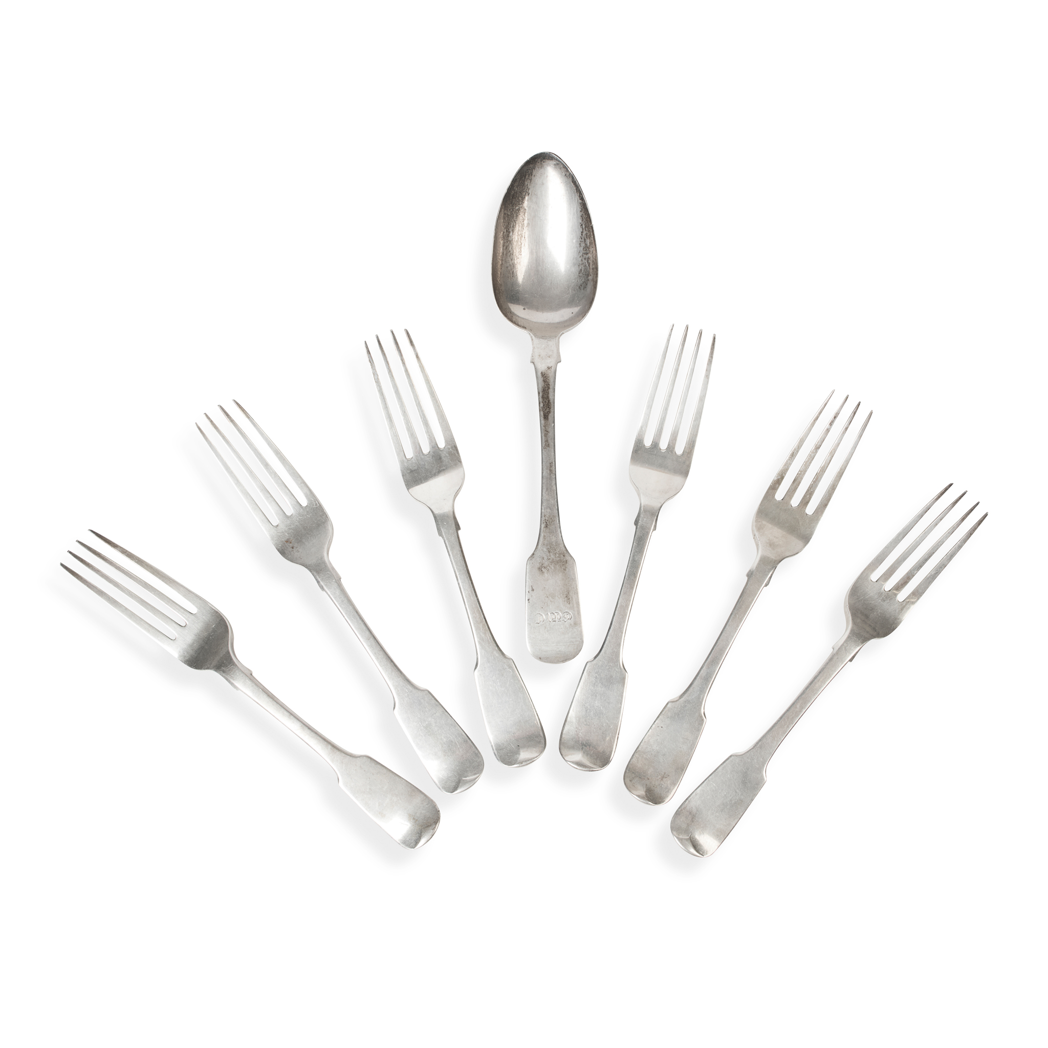 A SET OF TWELVE WILLIAM IV FORKS