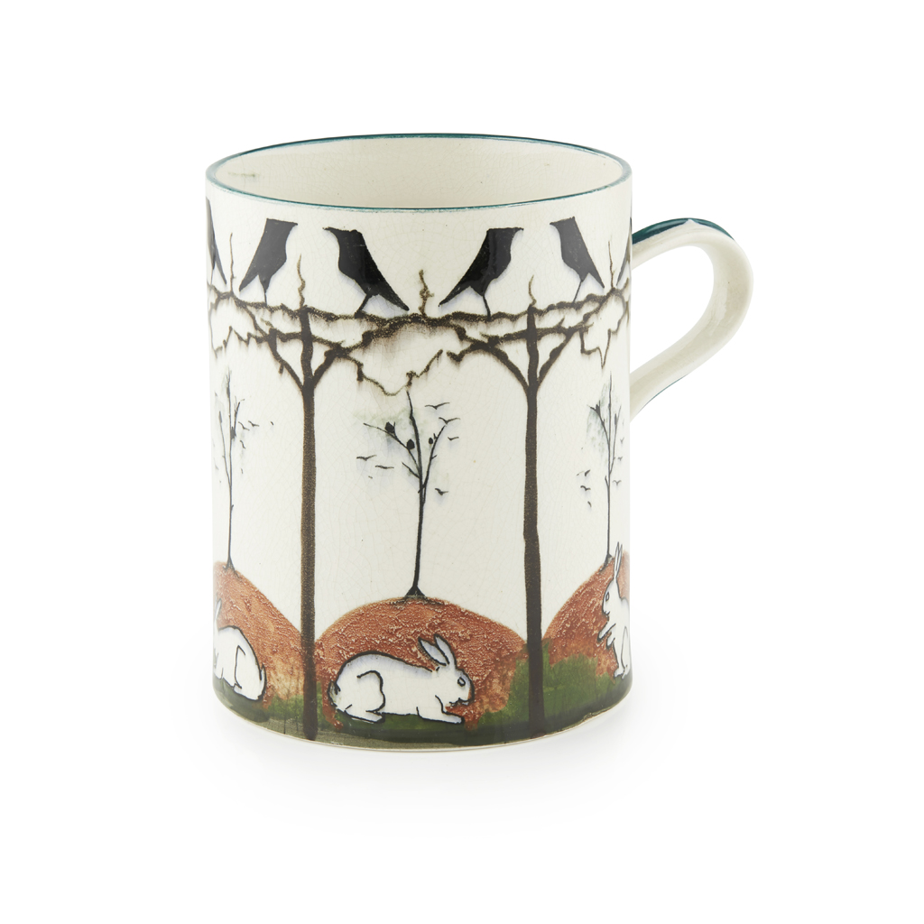 A LARGE WEMYSS WARE 'EARLSHALL' MUG