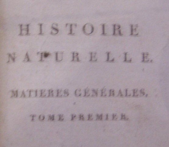 Buffon, G. L. le Clerc, comte de Note: This lot is sold not subject to return.