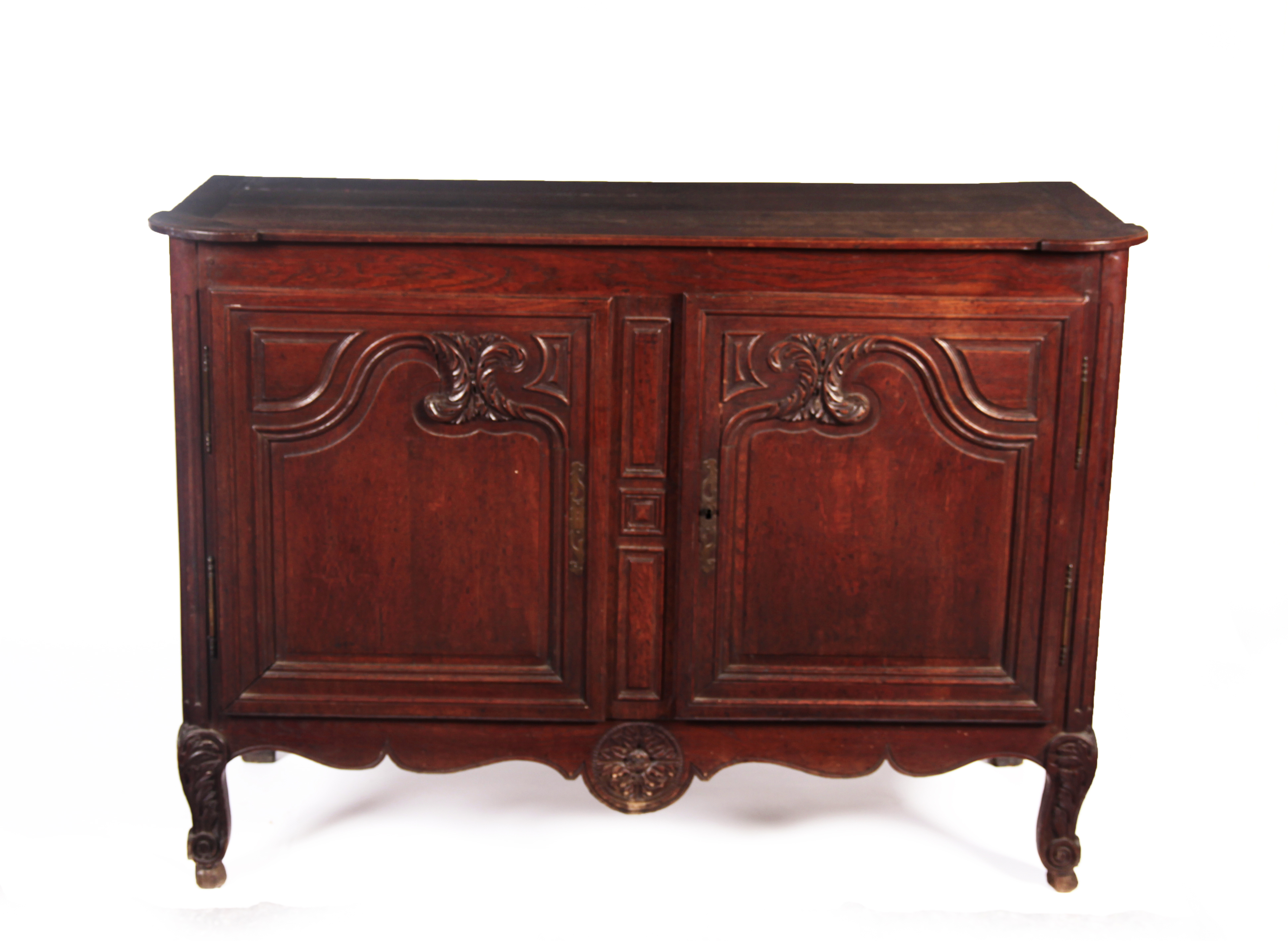 FRENCH PROVINCIAL OAK SIDE CABINET