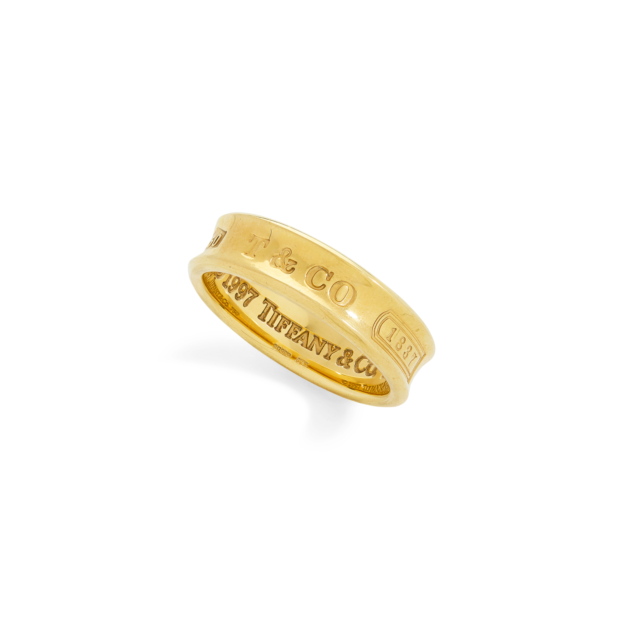 Tiffany & Co: An 18ct gold '1837' ring