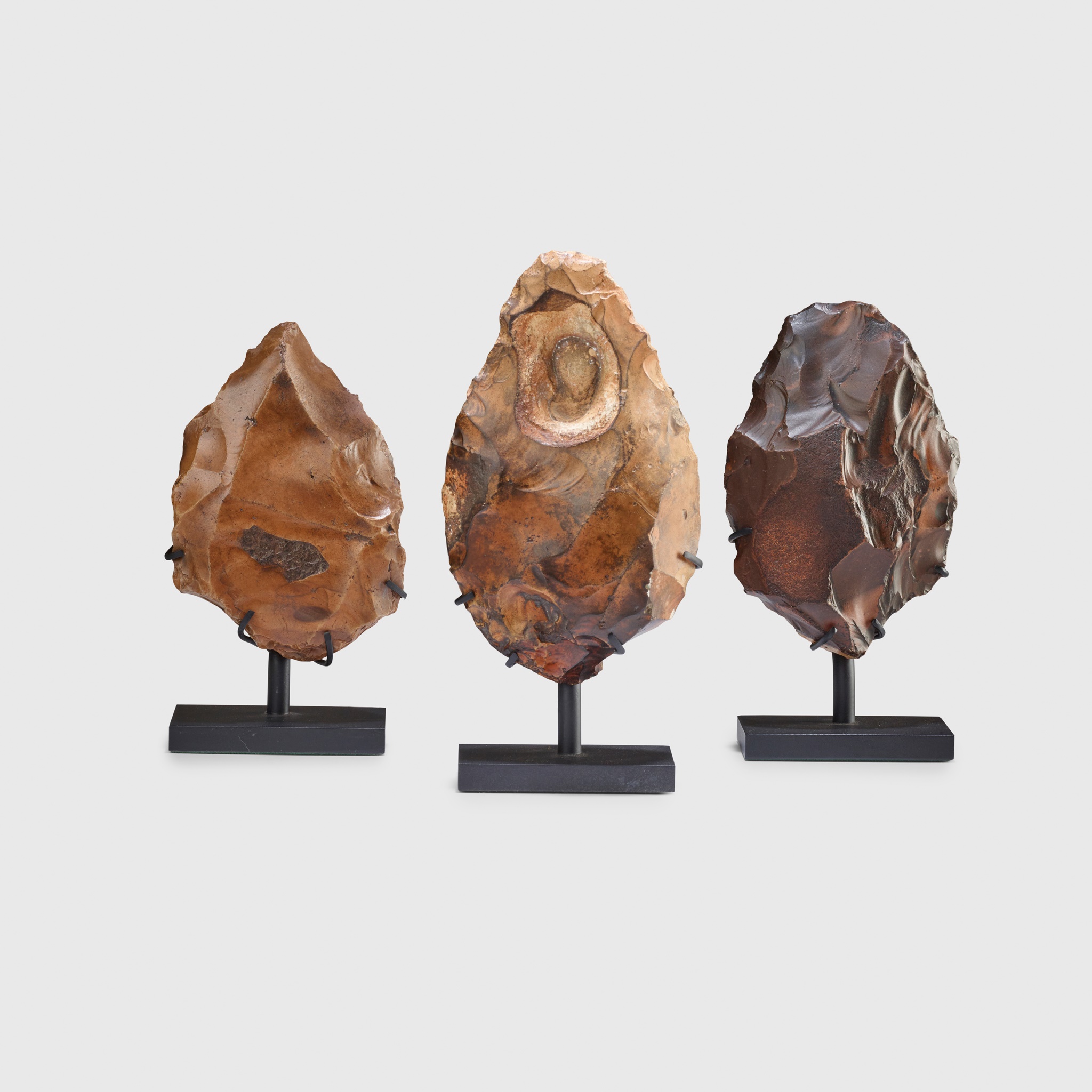 TRIO OF FLINT AXES