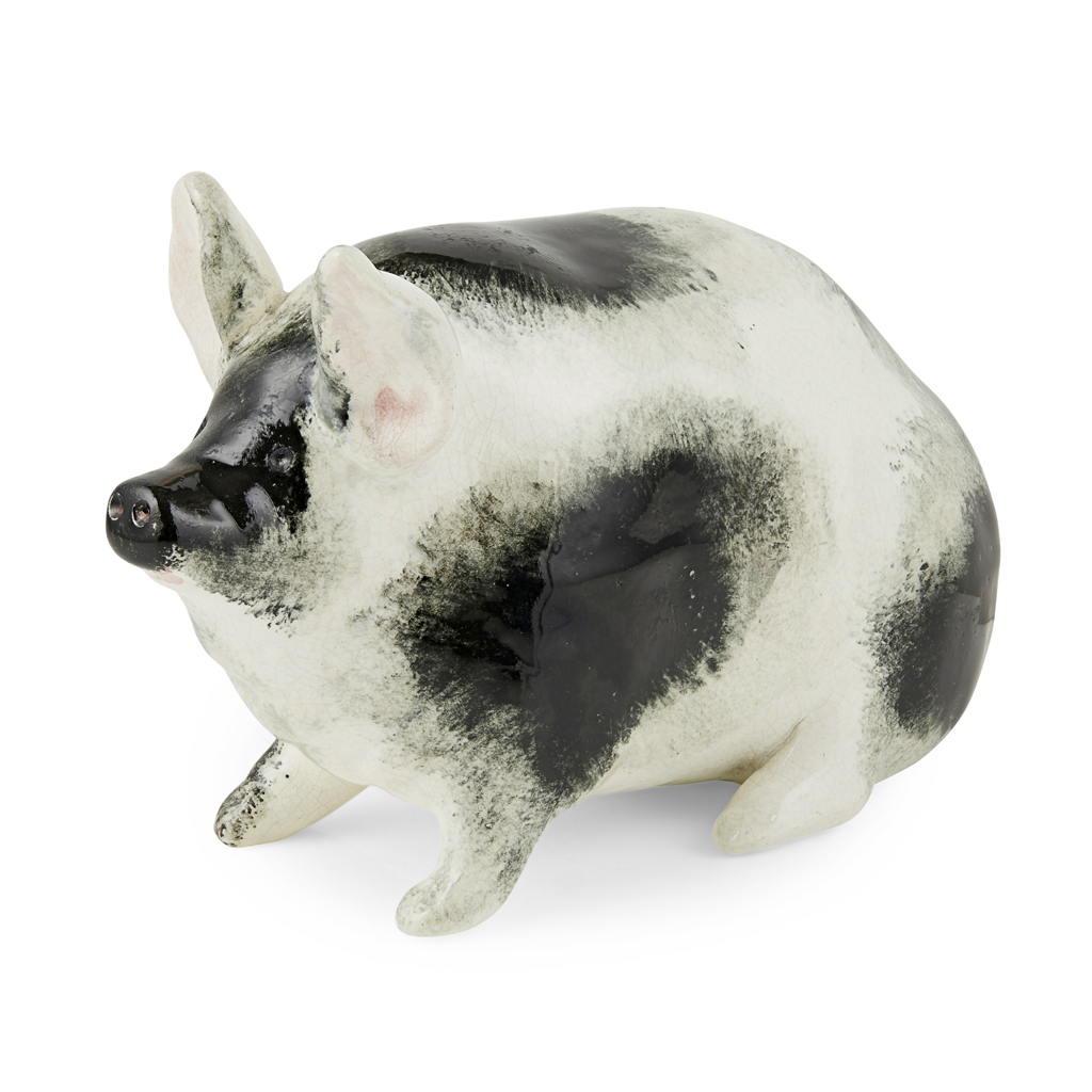 A SMALL WEMYSS WARE PIG
