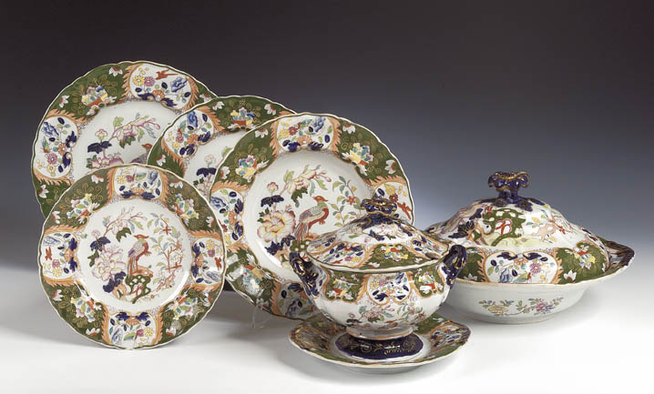 A mid 19th century Mason's Ironstone dinner service,