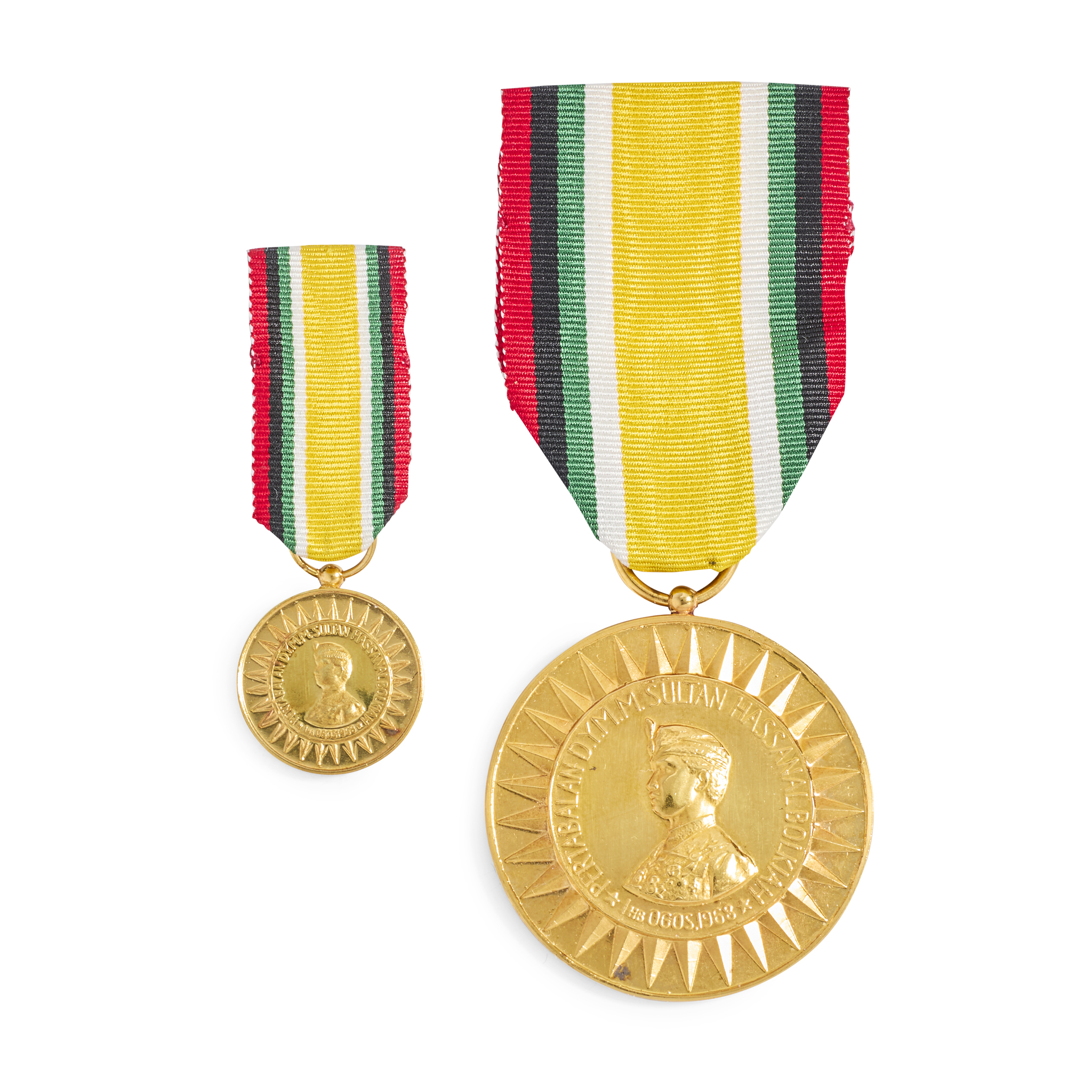Brunei: A cased pair of Coronation Medals, 1968