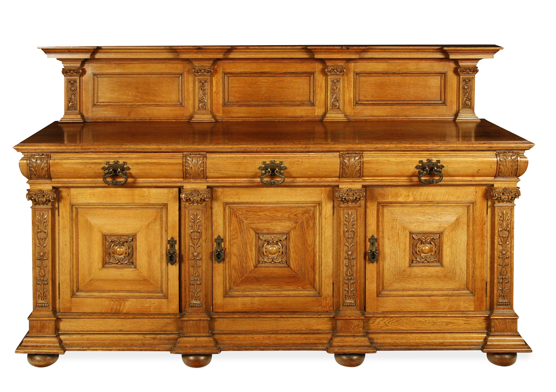 EDWARDIAN OAK SIDEBOARD