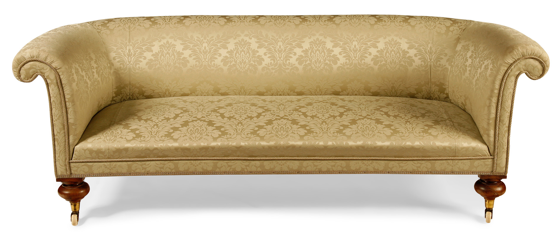 VICTORIAN DAMASK COVERED SETTEE