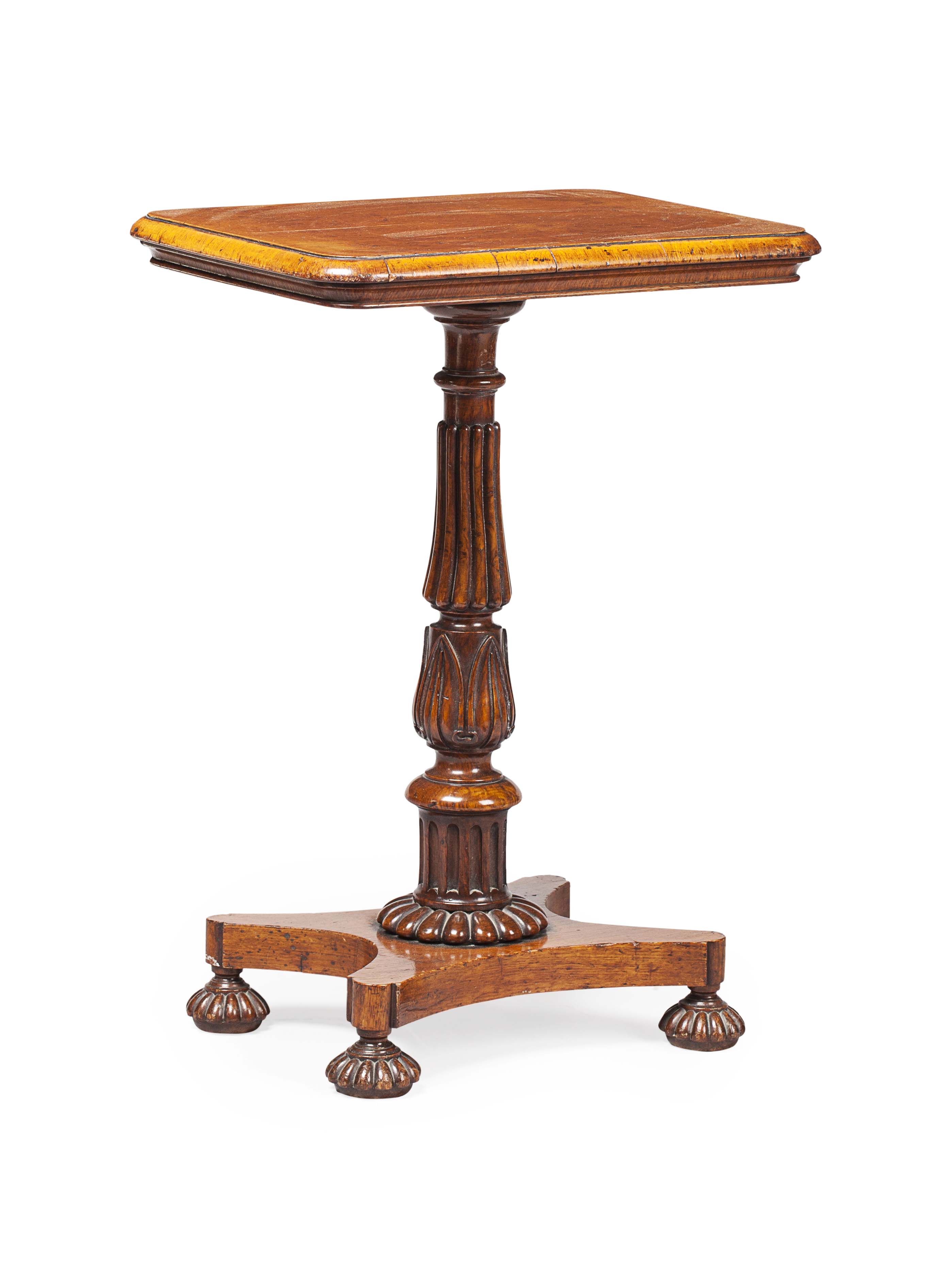 GEORGE IV OAK PEDESTAL TABLE