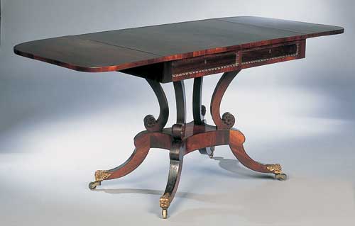 A Scottish Regency rosewood sofa table