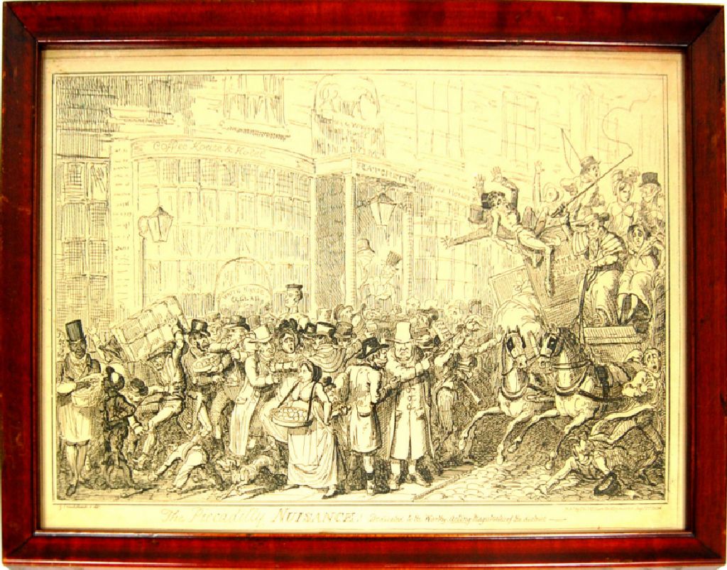 ASSEMBLED SET OF TEN PRINTS AFTER GEORGE CRUICKSHANK